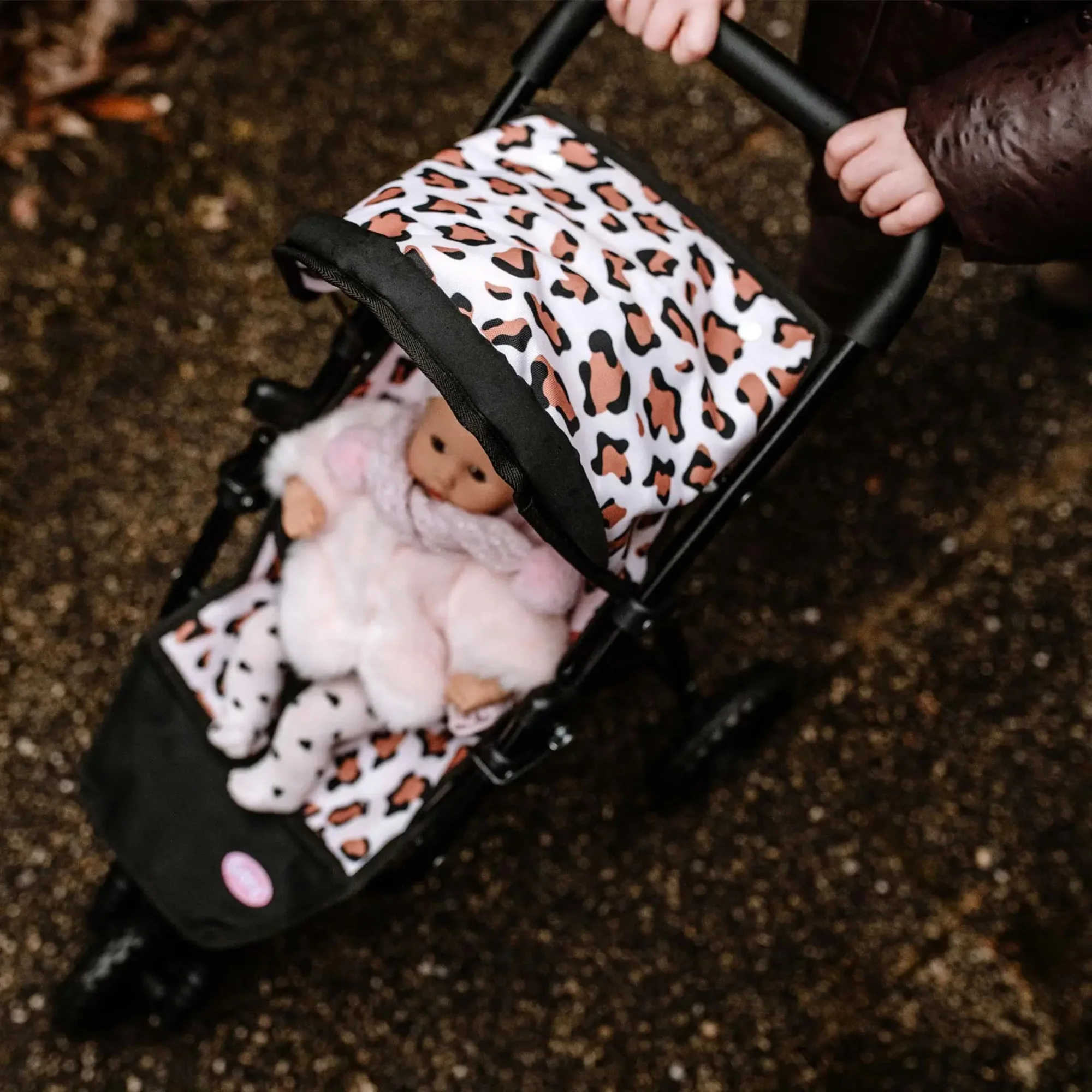 Götz 3-Wheel Doll Buggy Little Tiger With Adjustable Sunshade And Storage Basket - Image 3