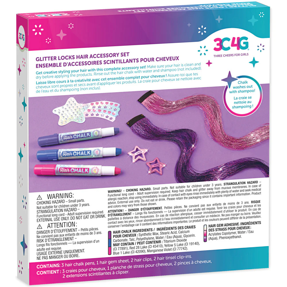 3C4G Imagination Land Glitter Locks Hair Accessory Kit - 8pcs - Image 2