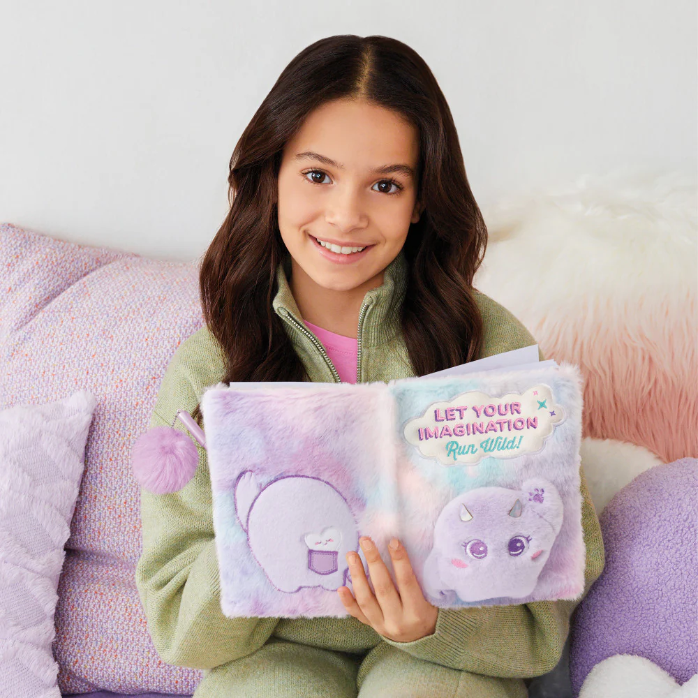 3C4G Imagination Land Wild Style Plush Journal & Pen - Fuzzy Friend - 192 Pages - Image 6
