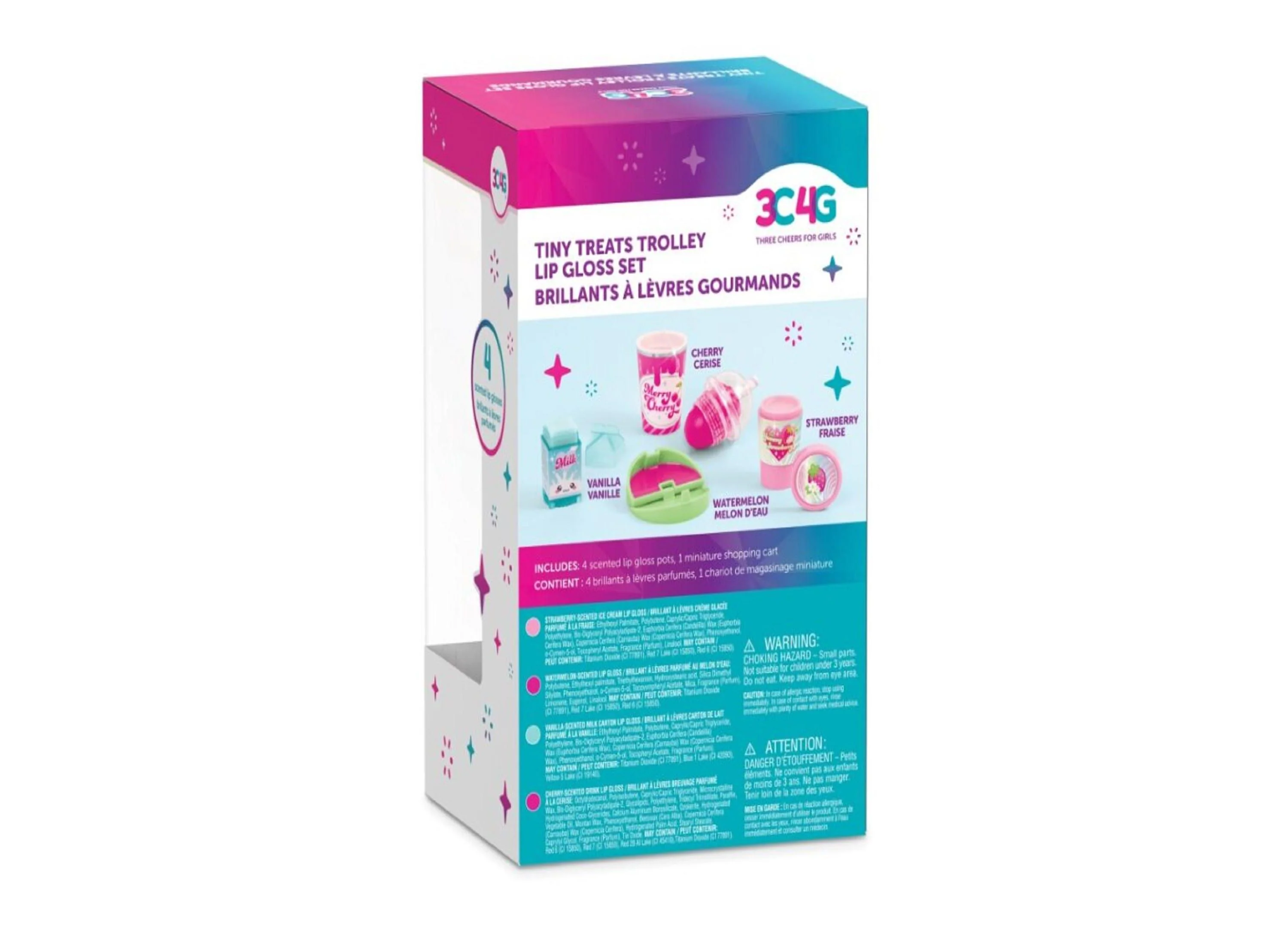 3C4G Tiny Treats Trolley Scented Lip Gloss Set for Girls Ages 8+ - Image 2
