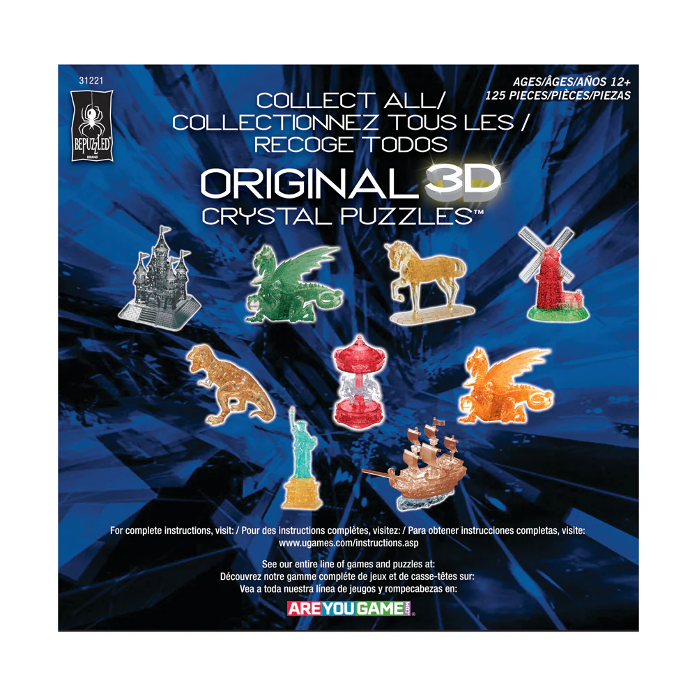 BePuzzled Clear Castle 3D Crystal Puzzle - 125 pcs - Image 3