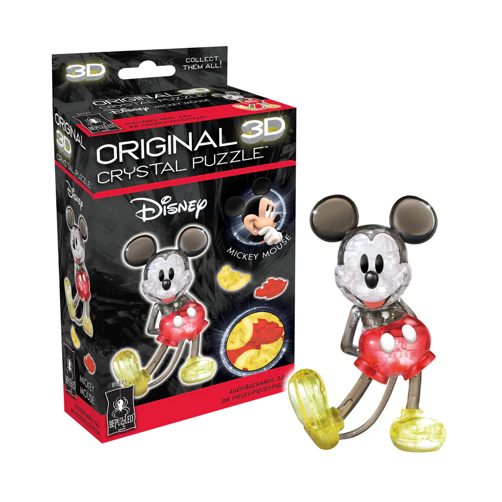 BePuzzled Disney Mickey Mouse 3D Crystal Puzzle - 36 pcs - Image 2