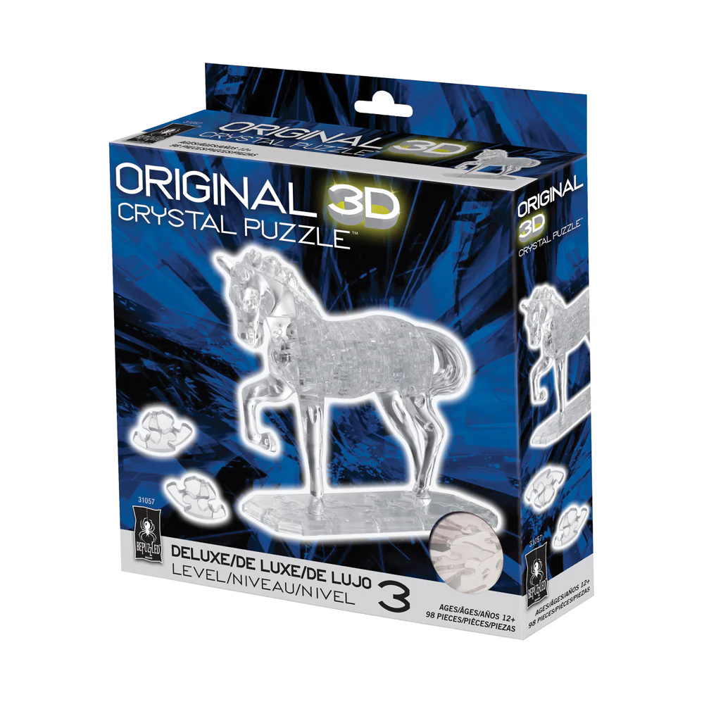 BePuzzled Majestic White Horse 3D Crystal Puzzle - 98 pc - Image 2