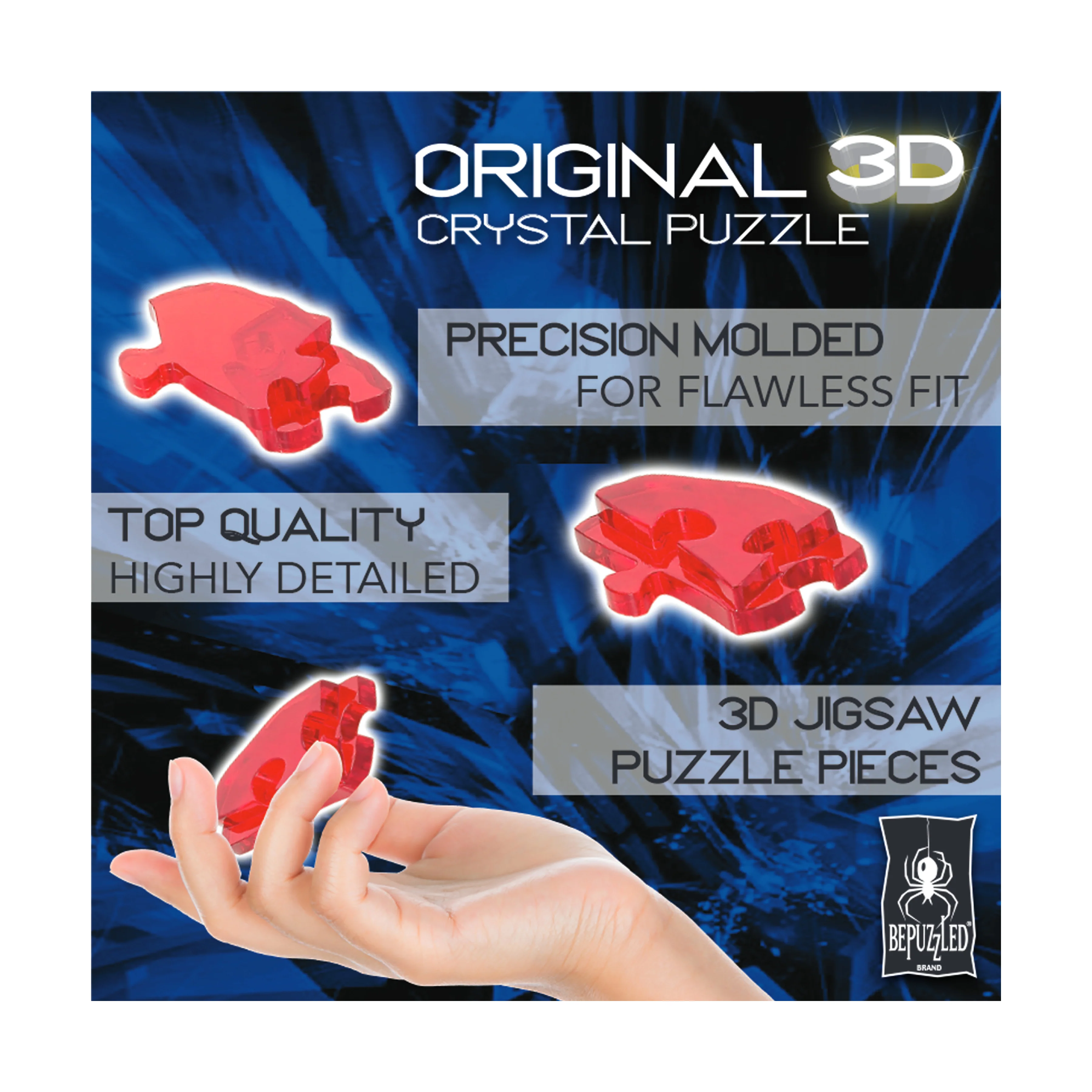 Mystical Leopard 3D Crystal Puzzle - 39 Pcs - Image 5