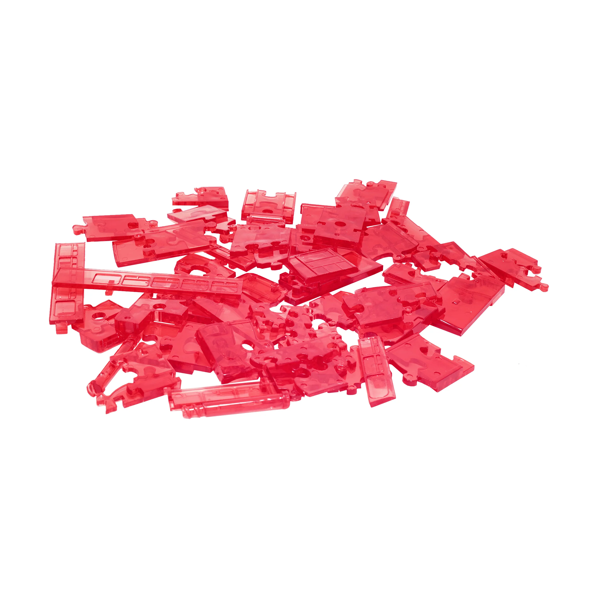 Charming London Bus 3D Crystal Puzzle - Radiant Red, 53 Pieces - Image 5