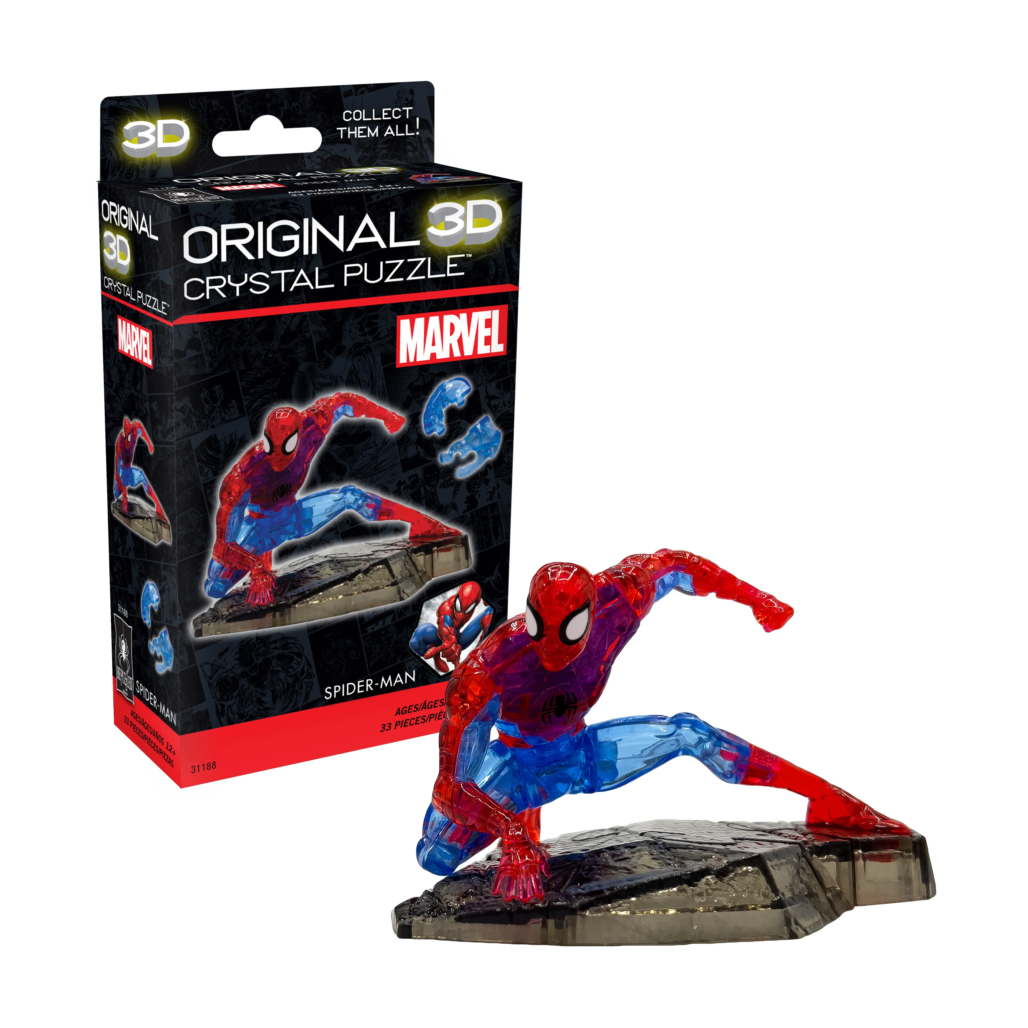 Marvel Spider-Man 3D Crystal Puzzle - 33 Piece Set - Image 4