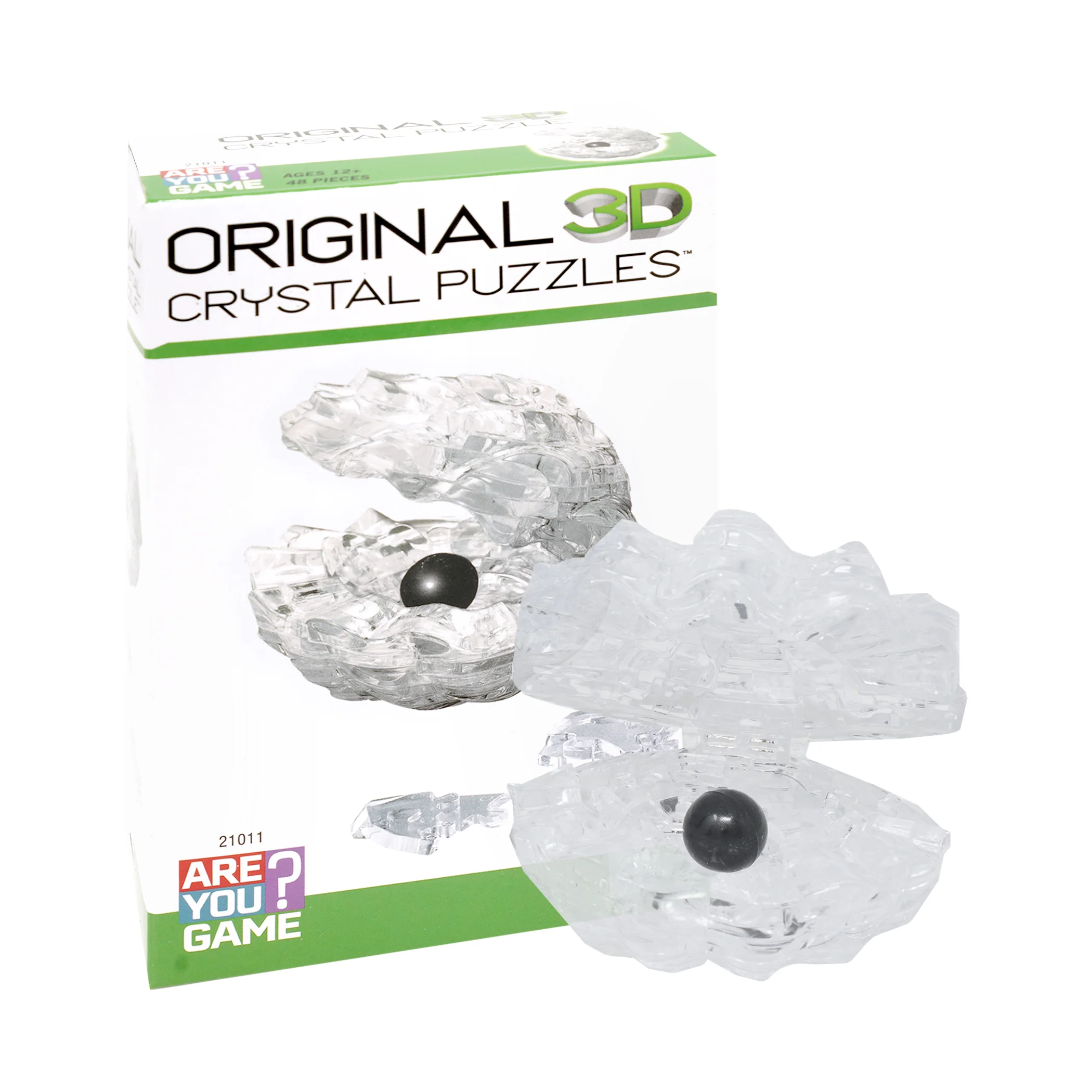 Pearlescent Wonder 3D Crystal Puzzle - Enigmatic Shell Design - Image 3