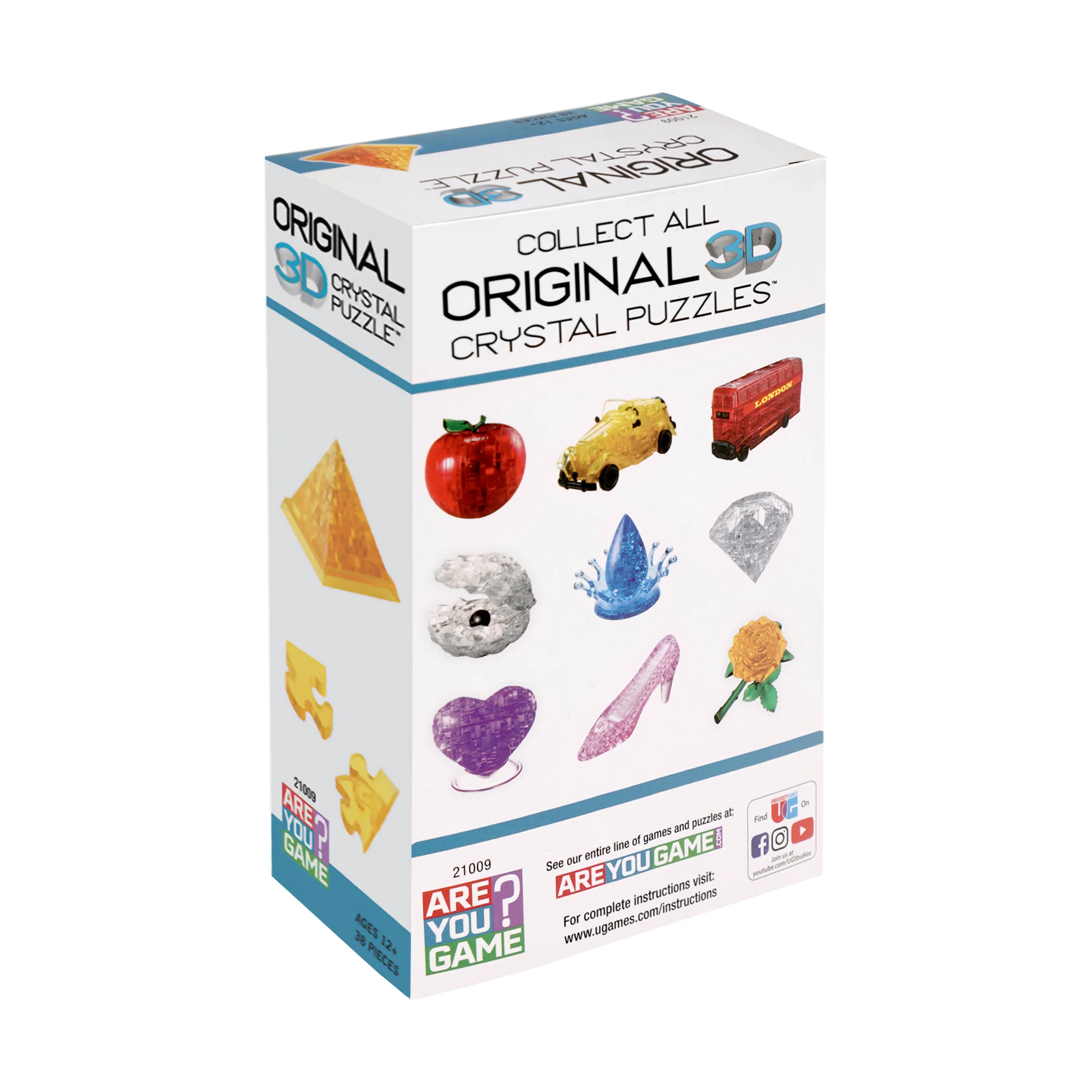 Lustrous Gold 3D Crystal Pyramid Puzzle - 38 Pieces - Image 4