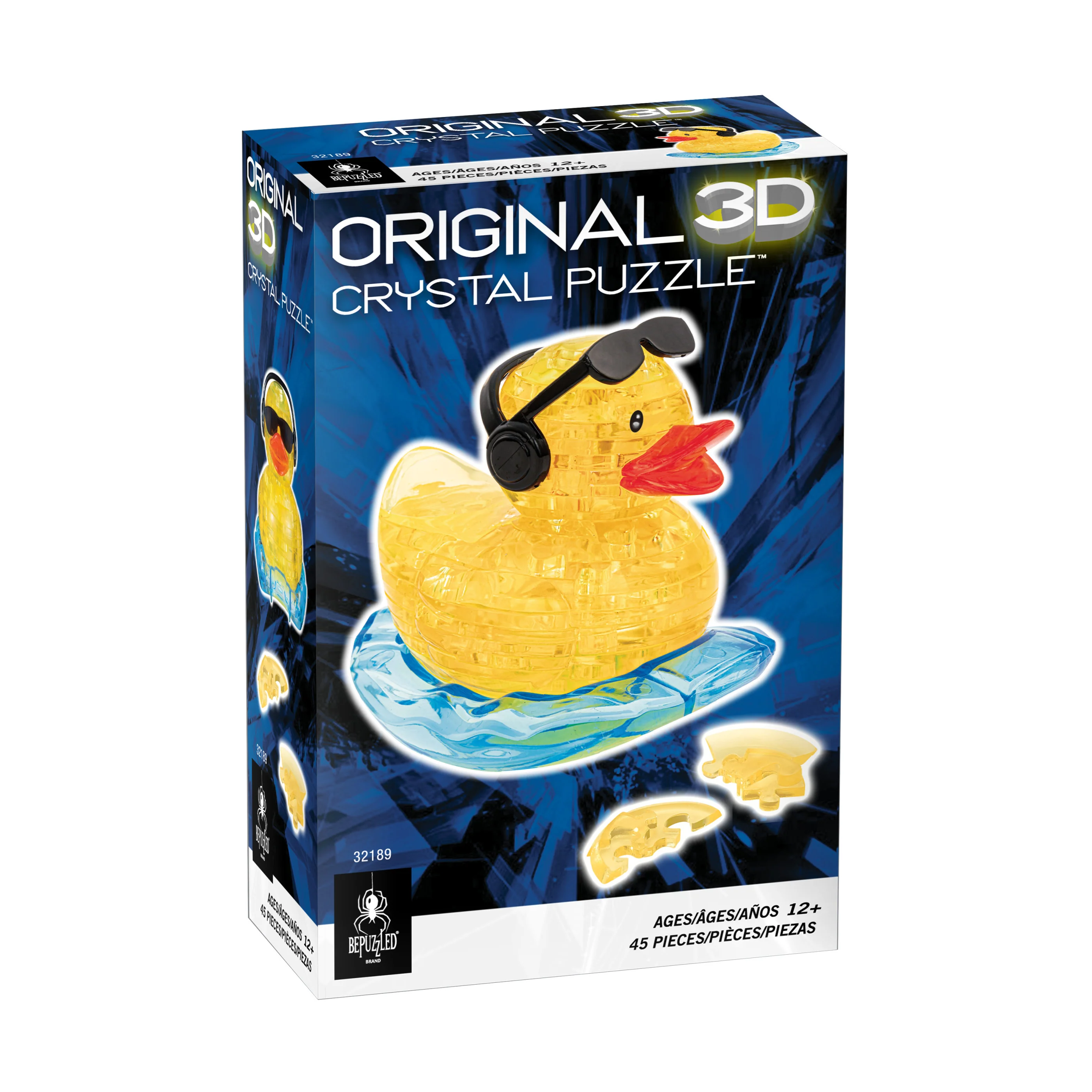 Rock'n Duck 3D Crystal Puzzle - Vibrant Yellow, 45 Pcs - Image 2