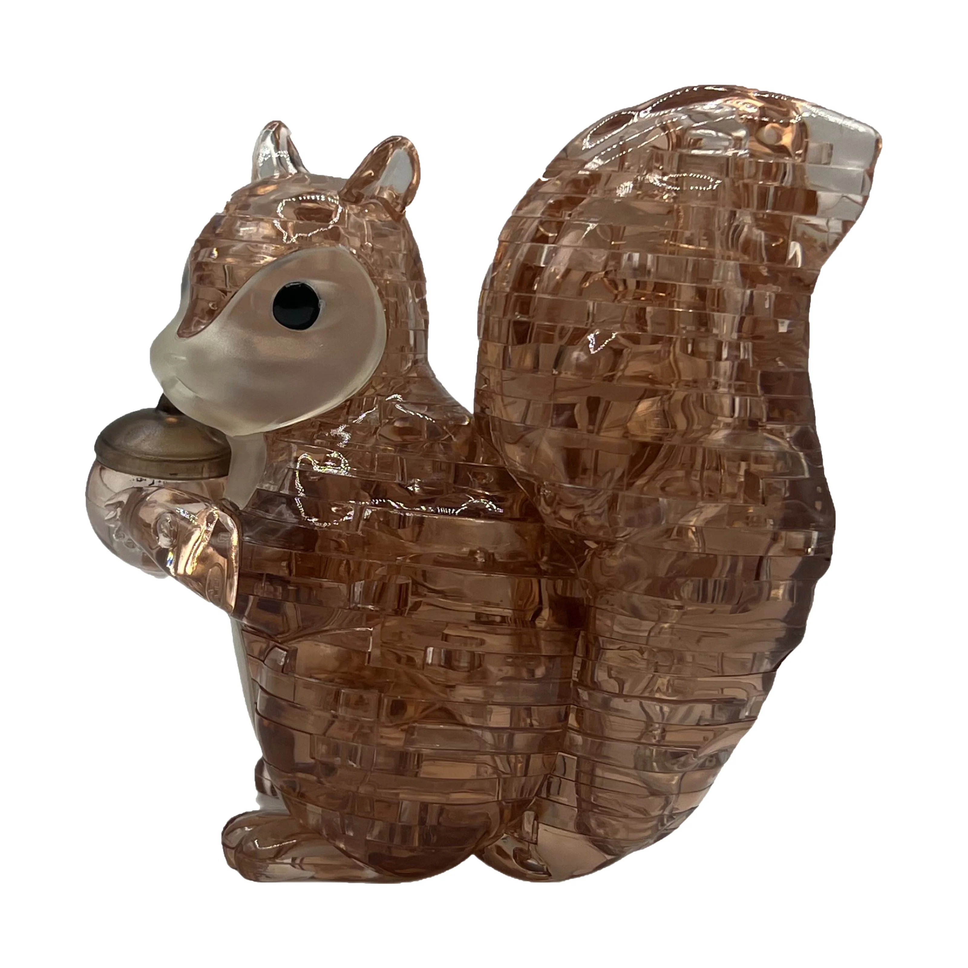 3D Crystal Puzzle - Charming Squirrel with Acorn: 55 Pcs - Image 4