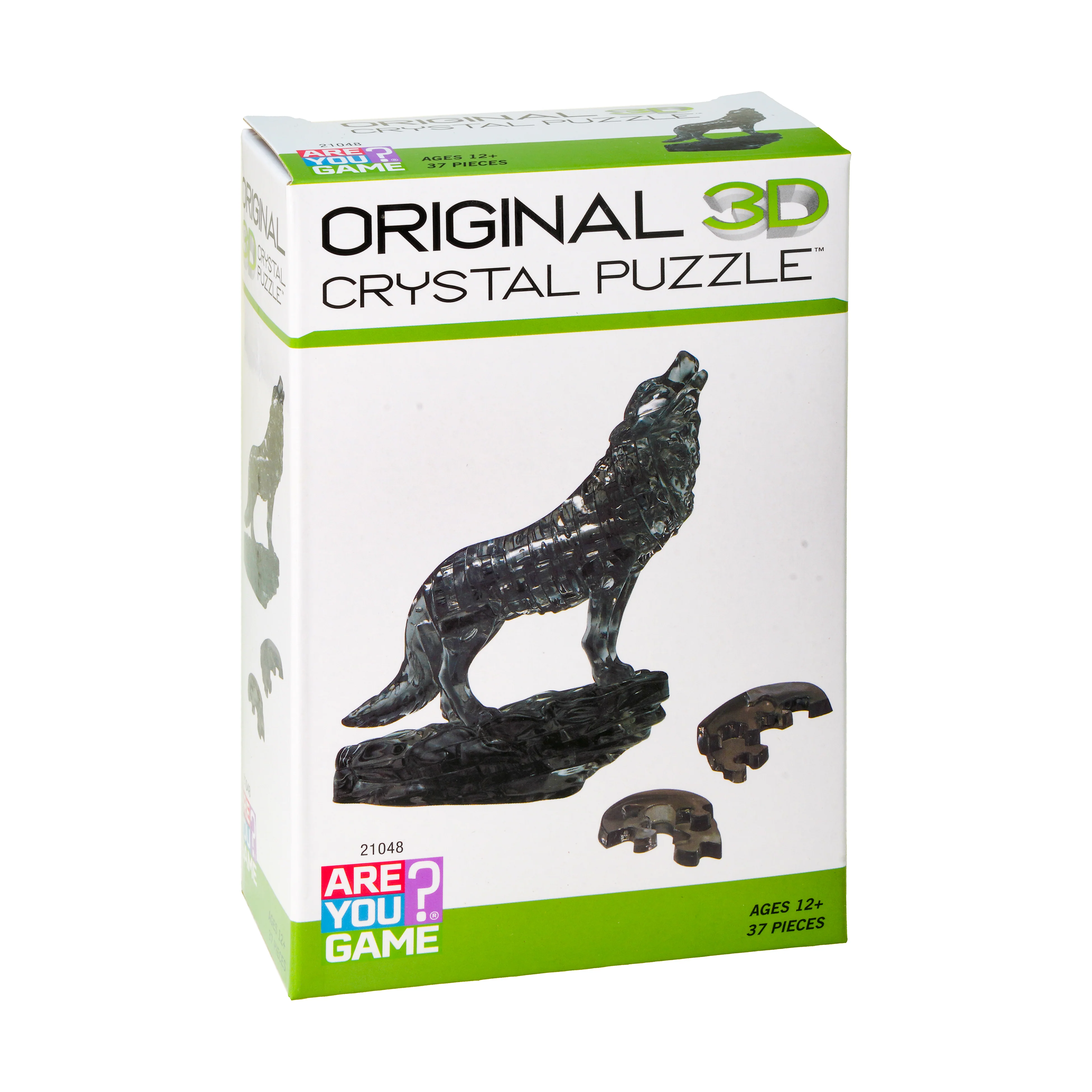Mystic Black Wolf 3D Crystal Puzzle: 37 Pieces - Image 2