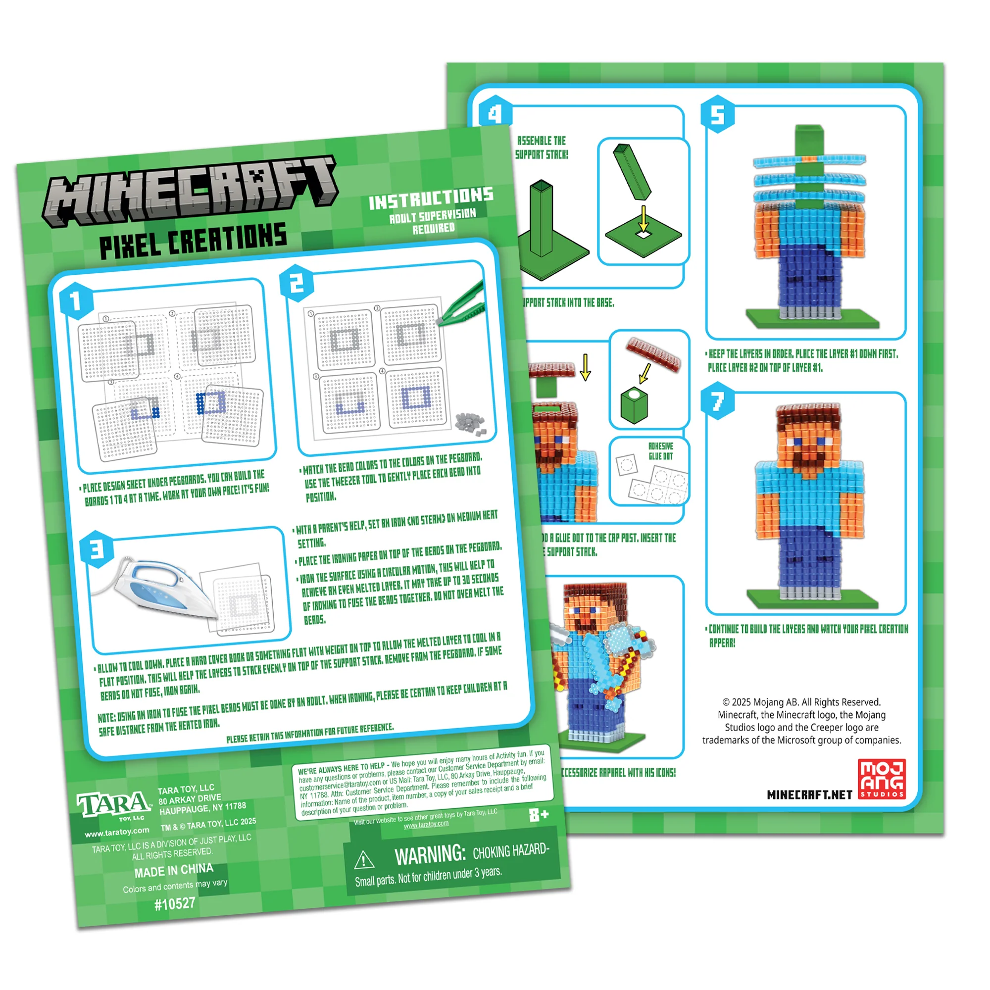 Minecraft 3D Pixel Bead Craft Kit - 2500 Beads - Image 2