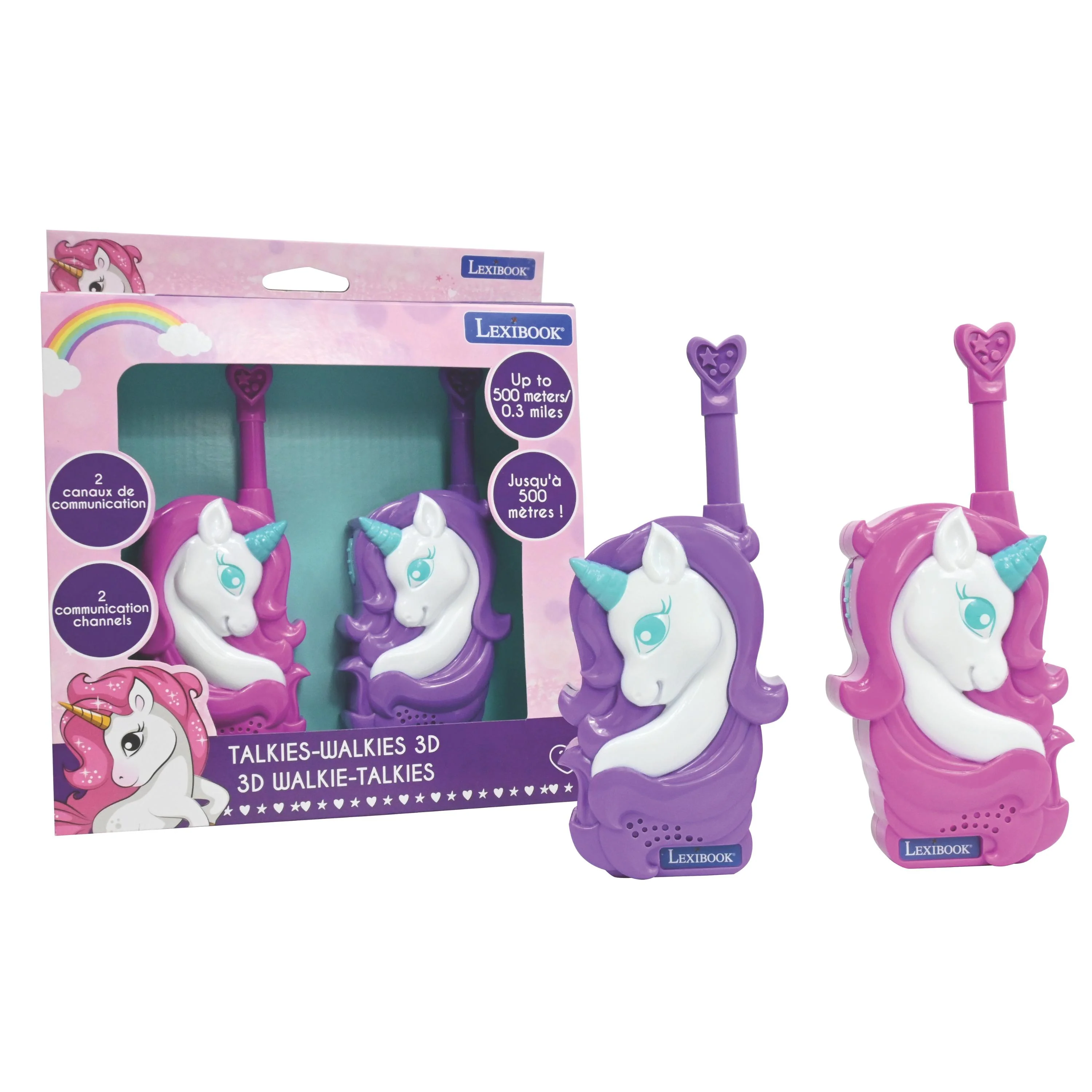 Magical 3D Unicorn Walkie-Talkies - Enchanting Communication - Image 2