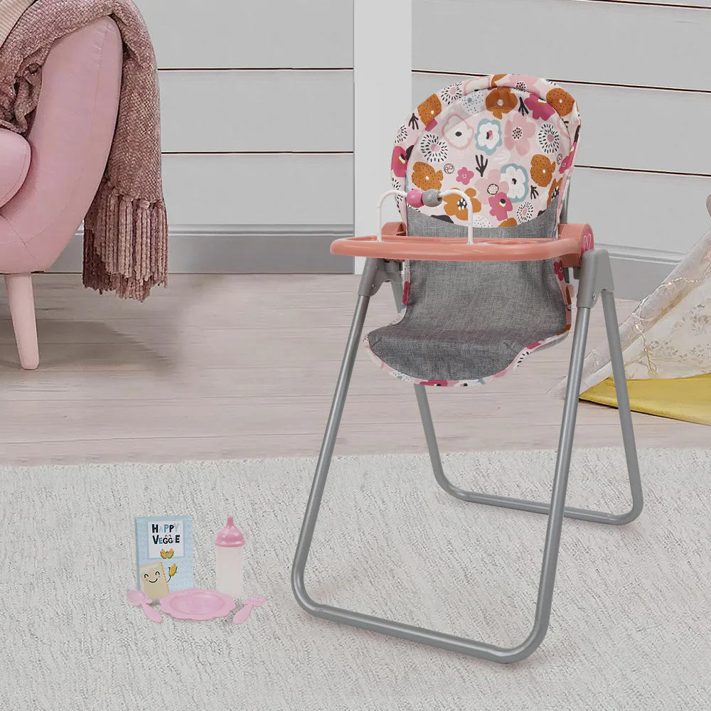 509 Crew - Melange Flora Foodie Doll Highchair Set, Ages 3+ - Image 6