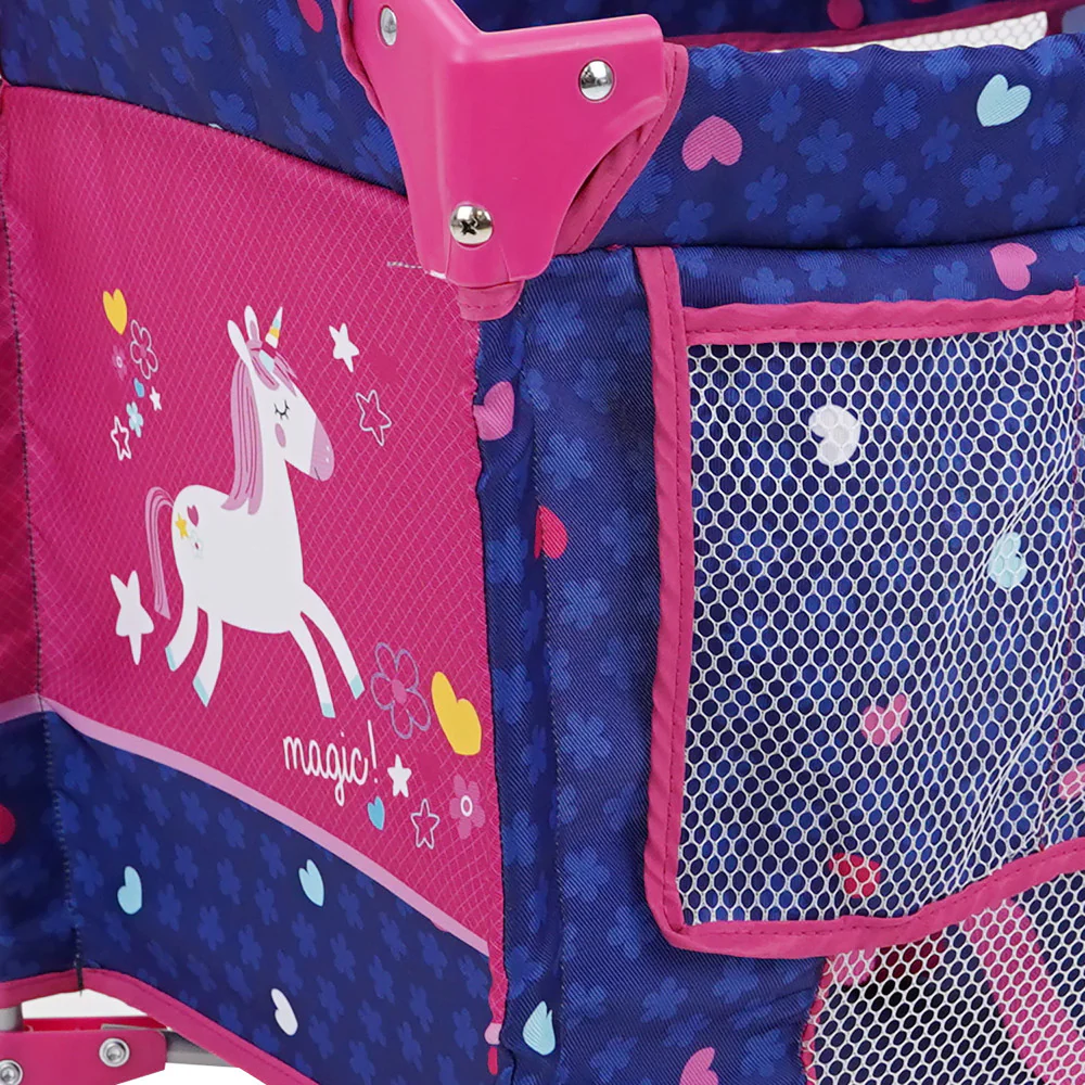509 Crew Unicorn Doll Play Yard with Adjustable Canopy - Image 3