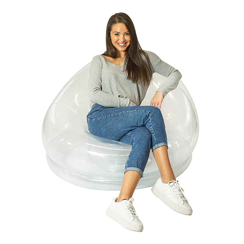 AirCandy BloChair - Elegant Crystal-Clear Inflatable Chair - Image 5