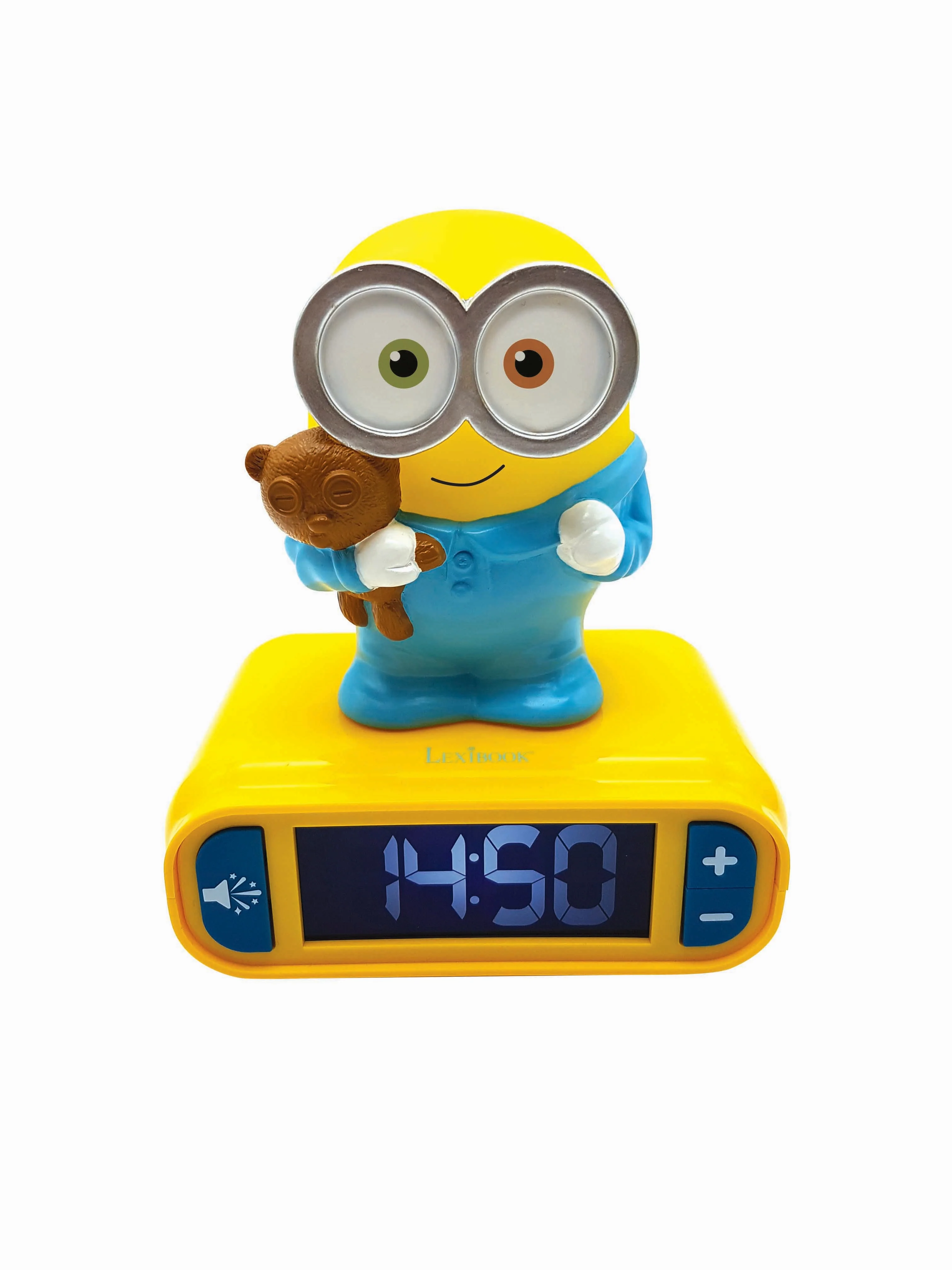 Lexibook Minions 3D Alarm Clock with Nightlight & Sound Effects - Image 5
