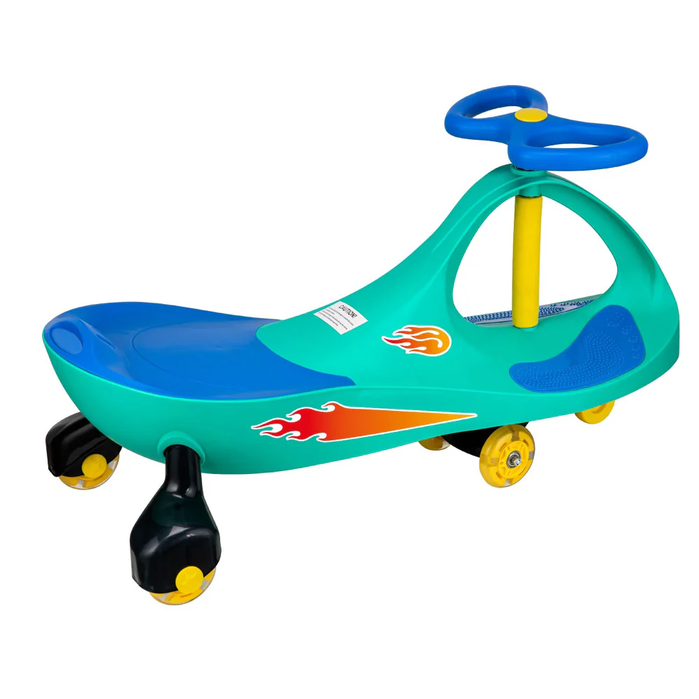 Alex - Lightning Glow Rider - Teal & Blue - Inertia Powered Ride-On Toy