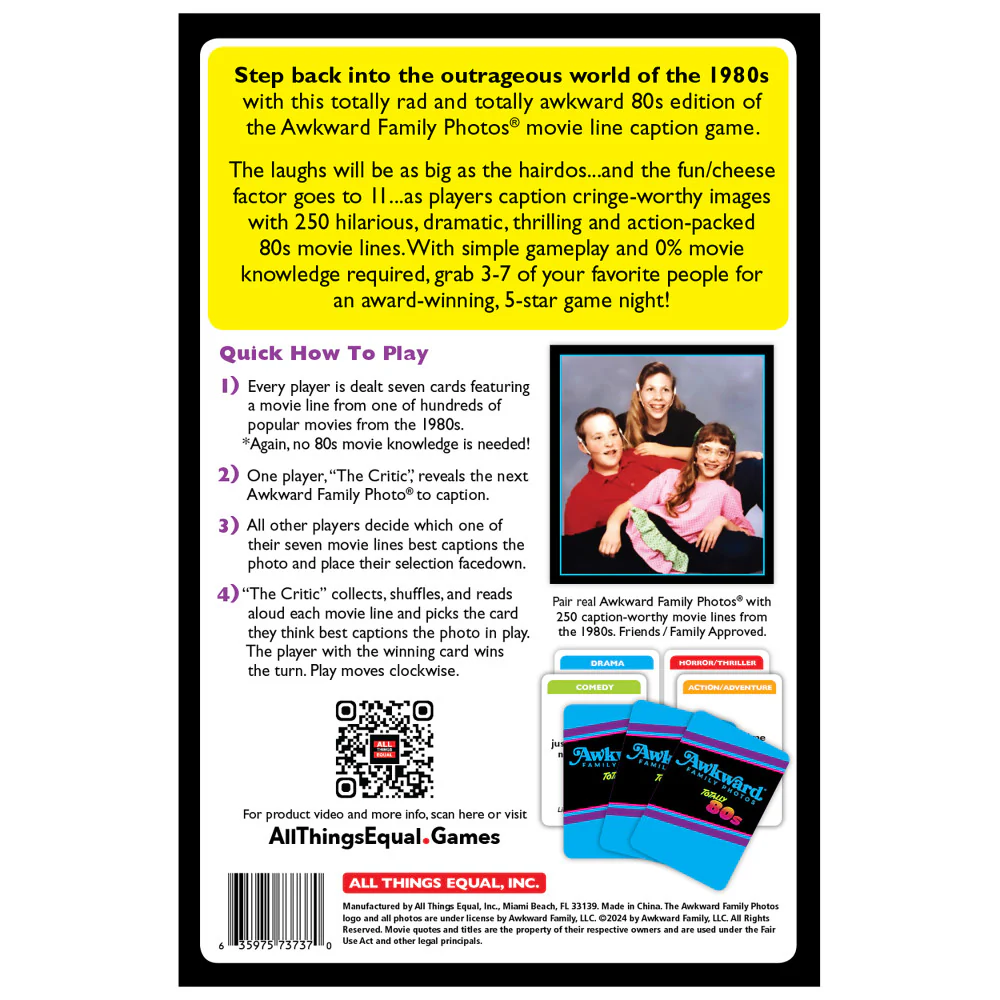 All Things Equal: Awkward Family Photos Totally 80s - Ultimate Party Game - Image 2