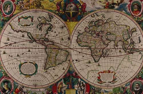 Go! Games Antique Map 1000-Piece Jigsaw Puzzle - Historical World View - Image 2