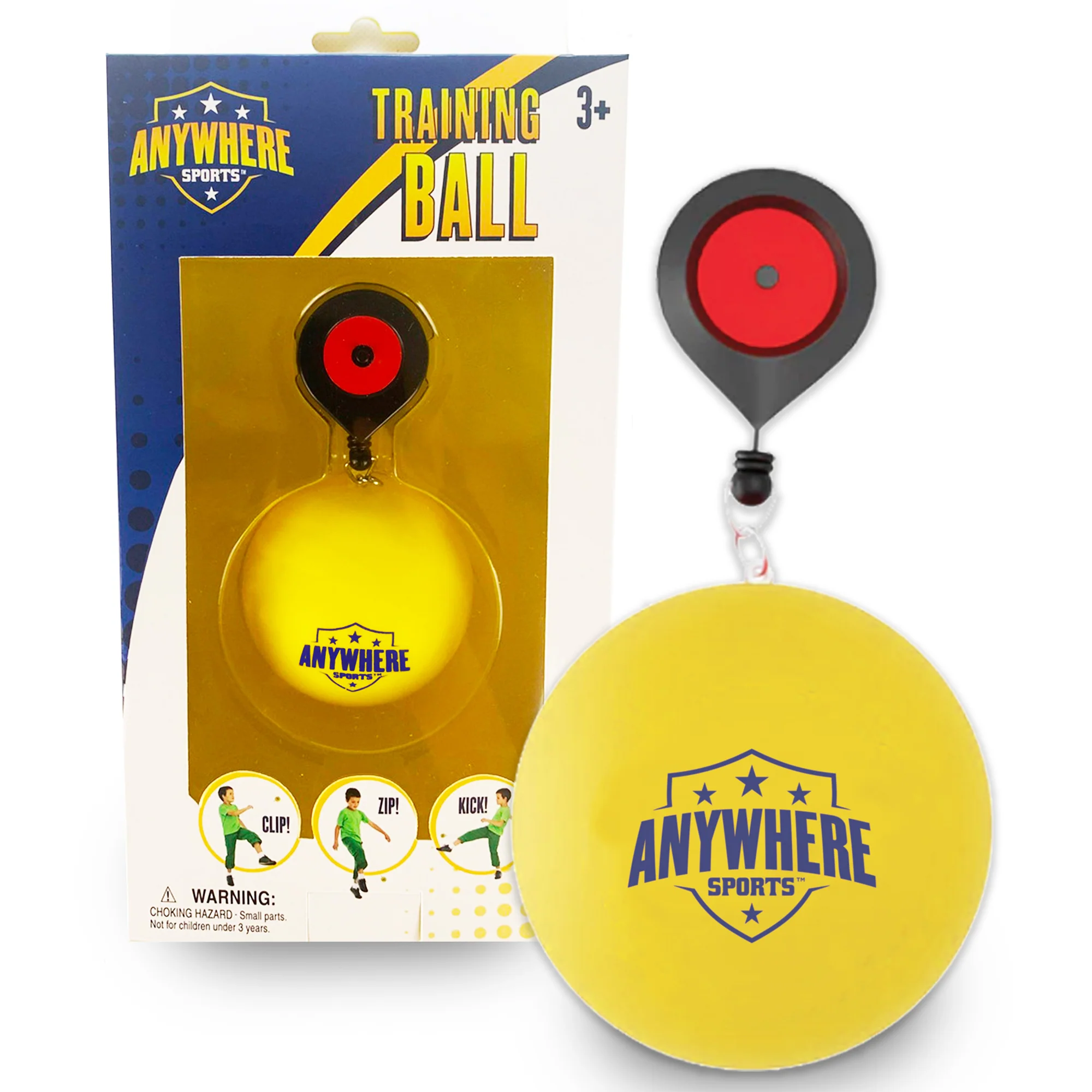 Triple Threat Sports Training Ball - 3-in-1 Leash Clip for Soccer, Football, Rugby - Image 2