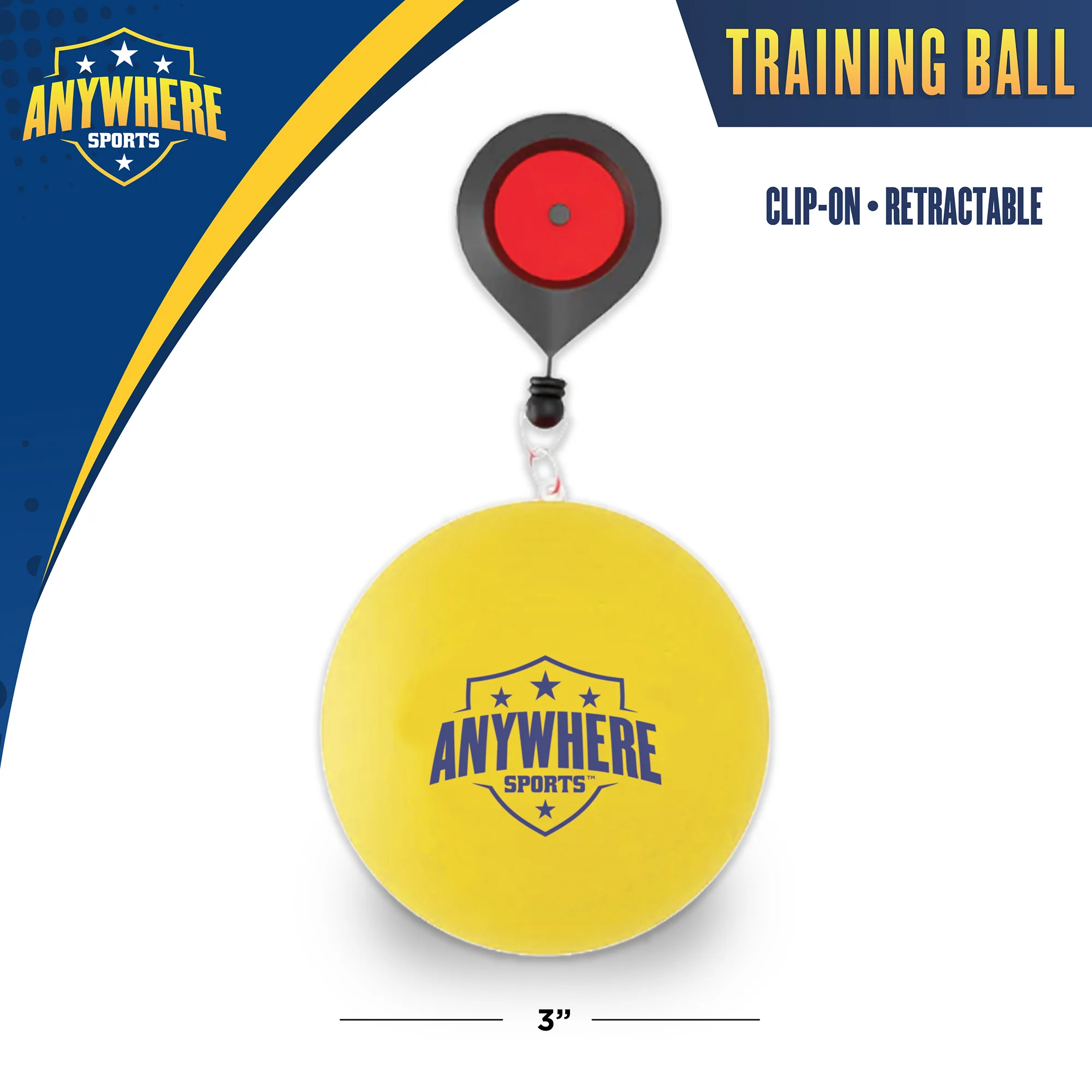 Triple Threat Sports Training Ball - 3-in-1 Leash Clip for Soccer, Football, Rugby - Image 3