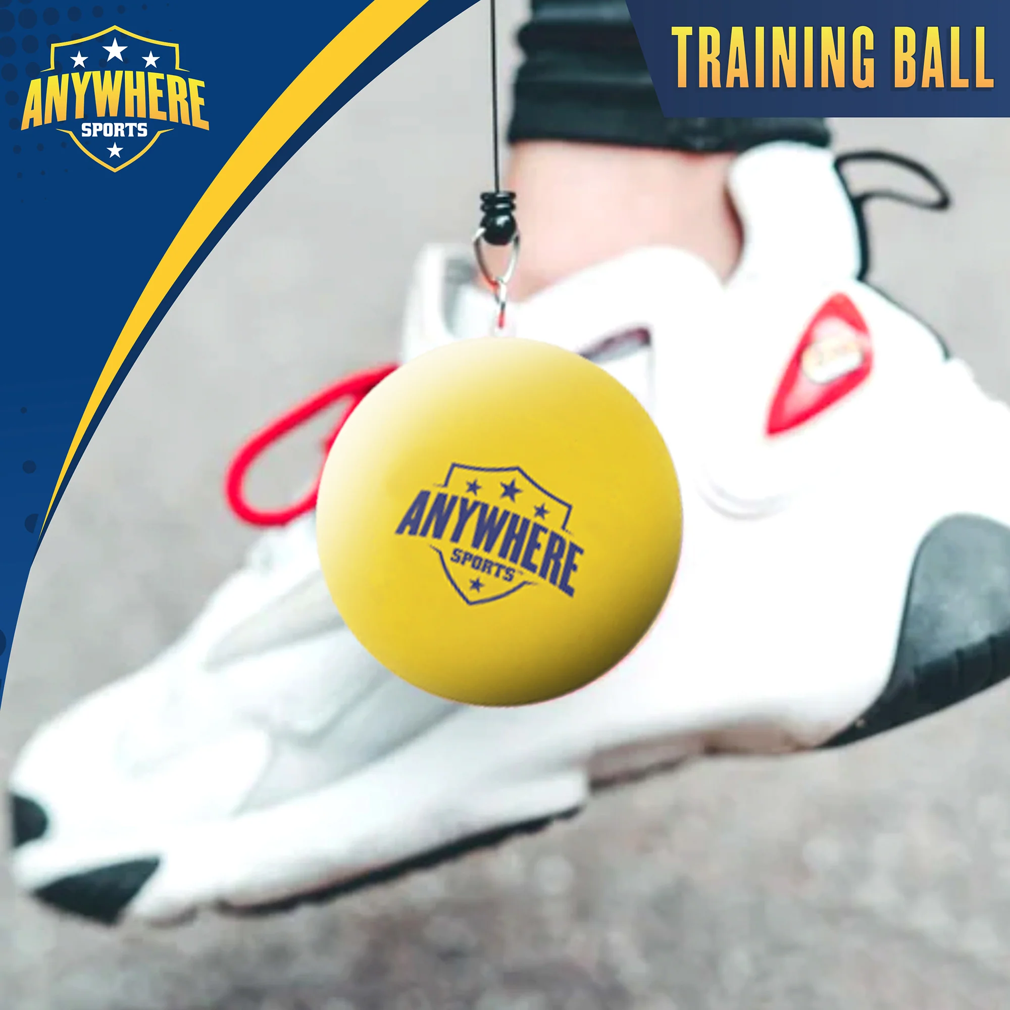 Triple Threat Sports Training Ball - 3-in-1 Leash Clip for Soccer, Football, Rugby - Image 5