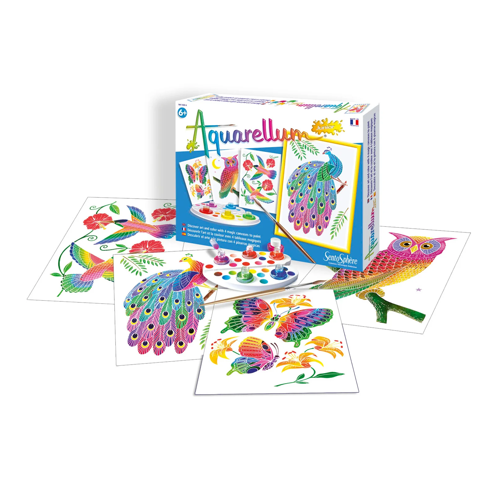 Aquarellum Junior In the Park Magic Canvas Painting Kit