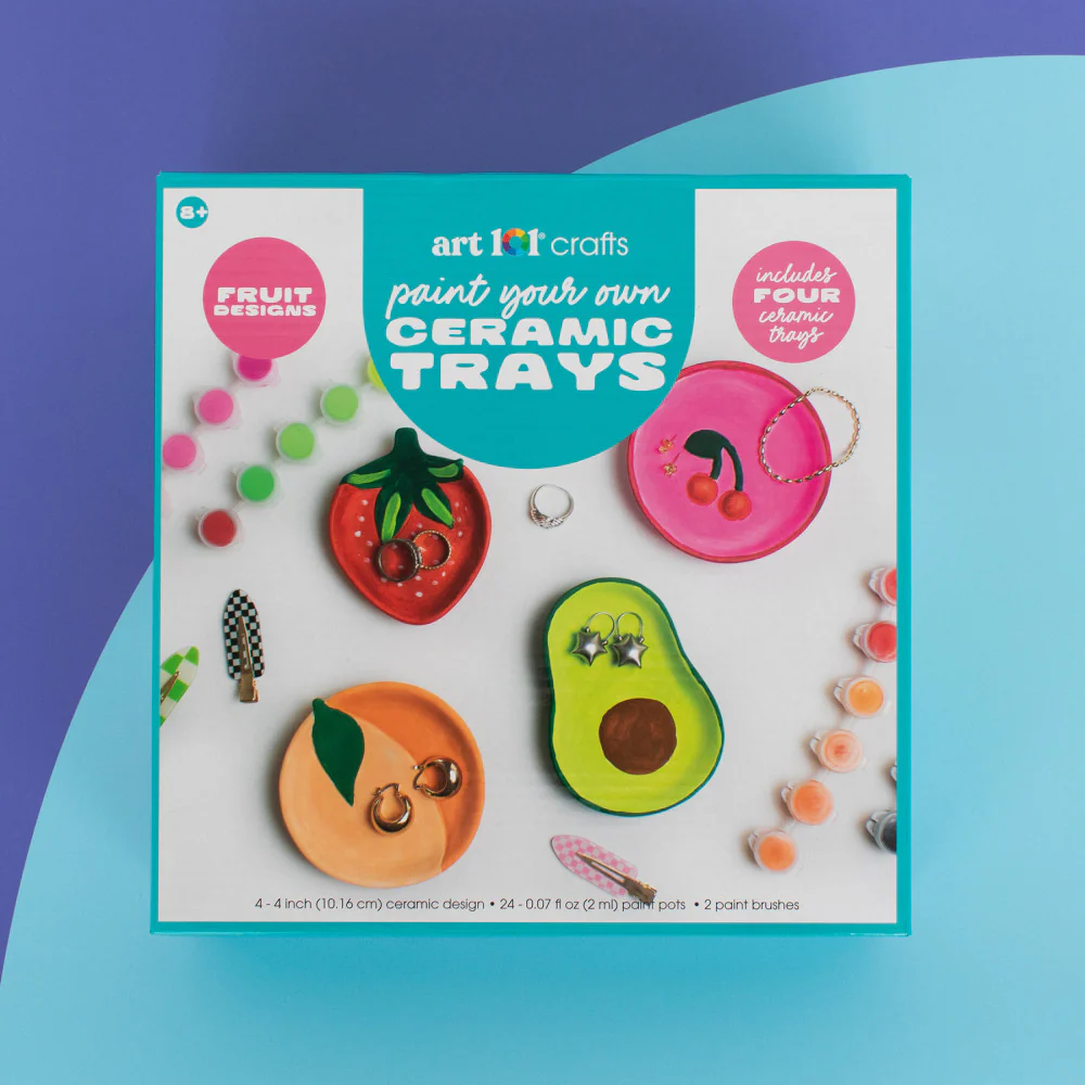 Art 101 DIY Ceramic Fruit Tray Painting Kit - Multicolor - Image 4