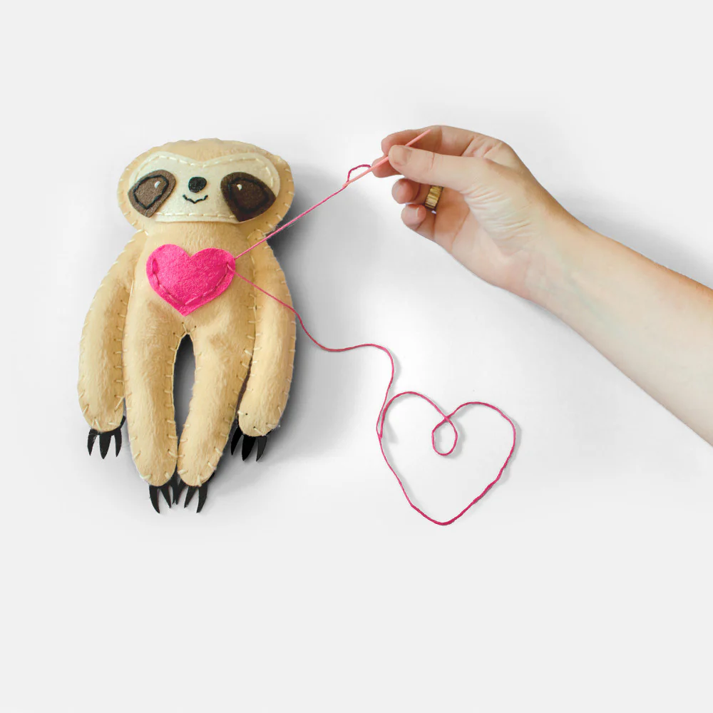 Art 101 DIY Sloth Sewing Kit - Create Your Own Stuffed Animal - Image 3