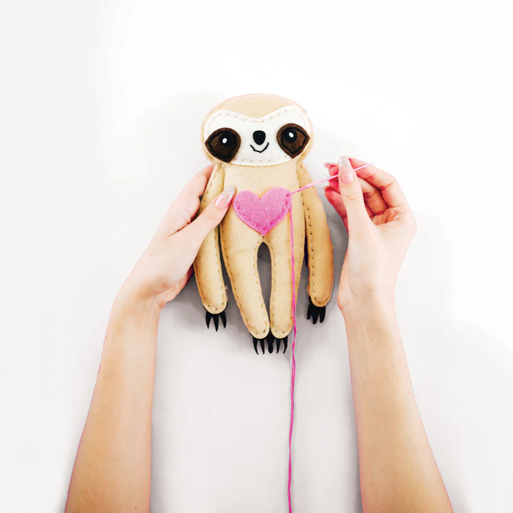 Art 101 DIY Sloth Sewing Kit - Create Your Own Stuffed Animal - Image 4