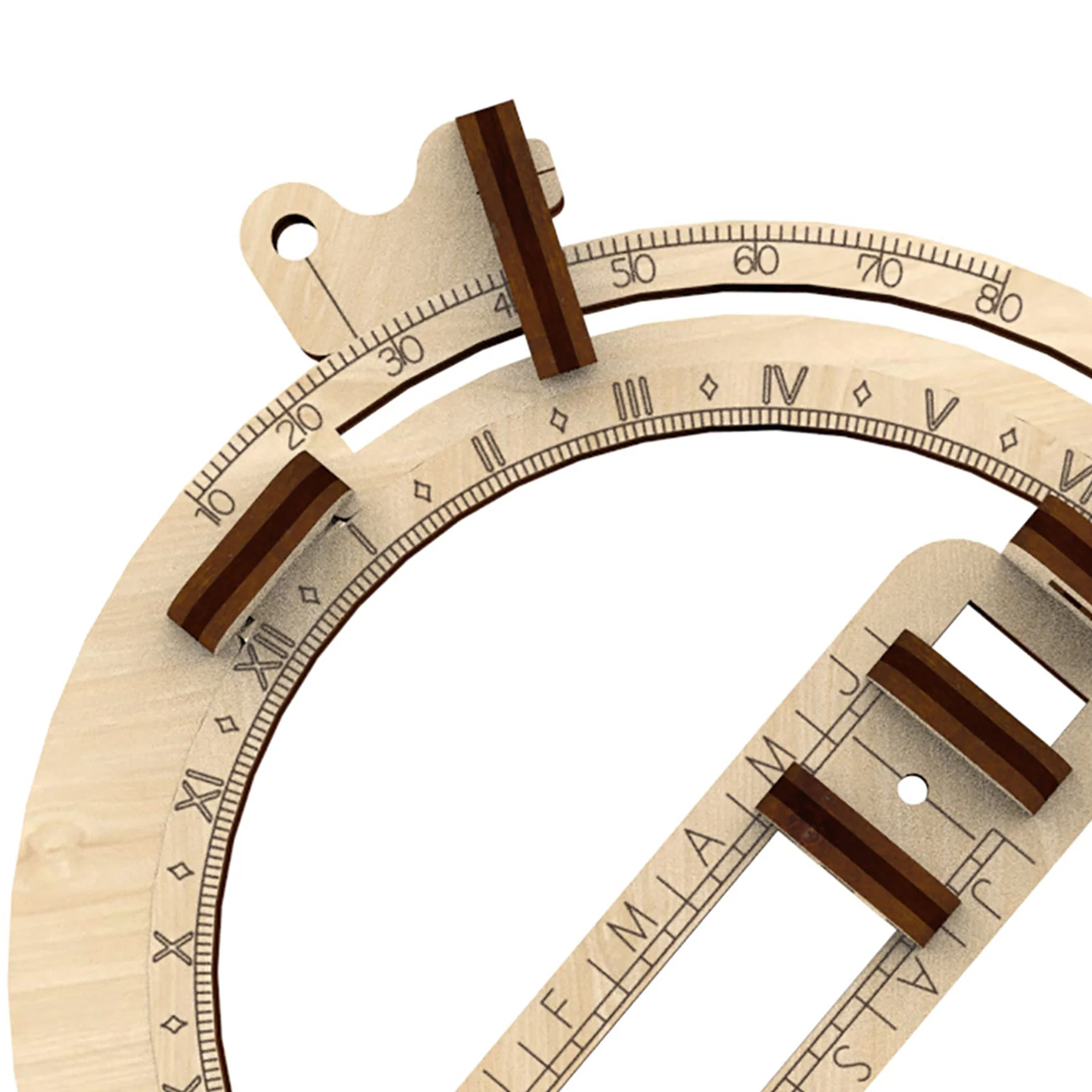 Artoya Vintage Pocket Sundial 3D Wooden STEM Kit, 5-Pack - Image 3