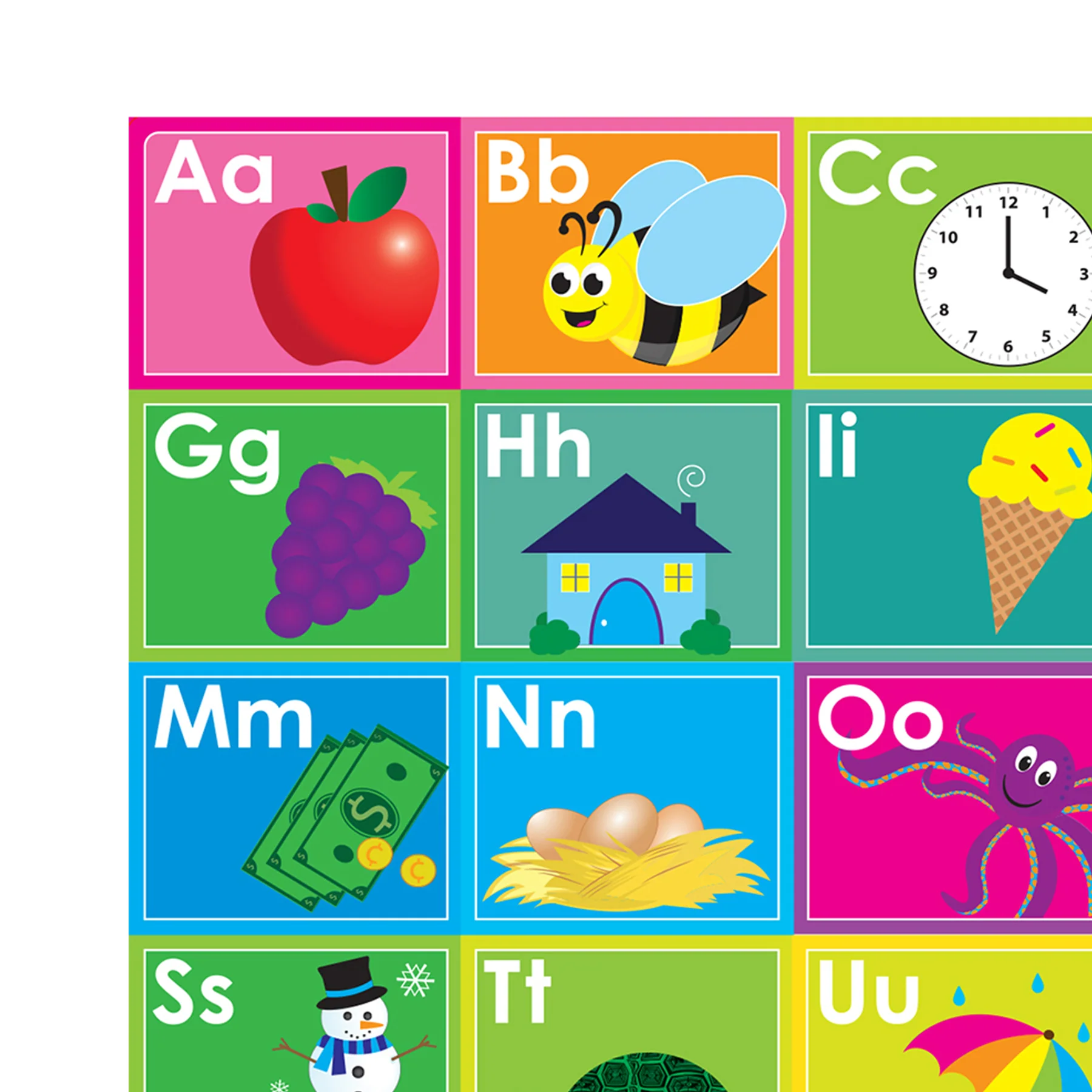 Ashley Productions Smart Poly ABC's Learning Placemat - 13" x 19" - Pack of 10 - Image 3