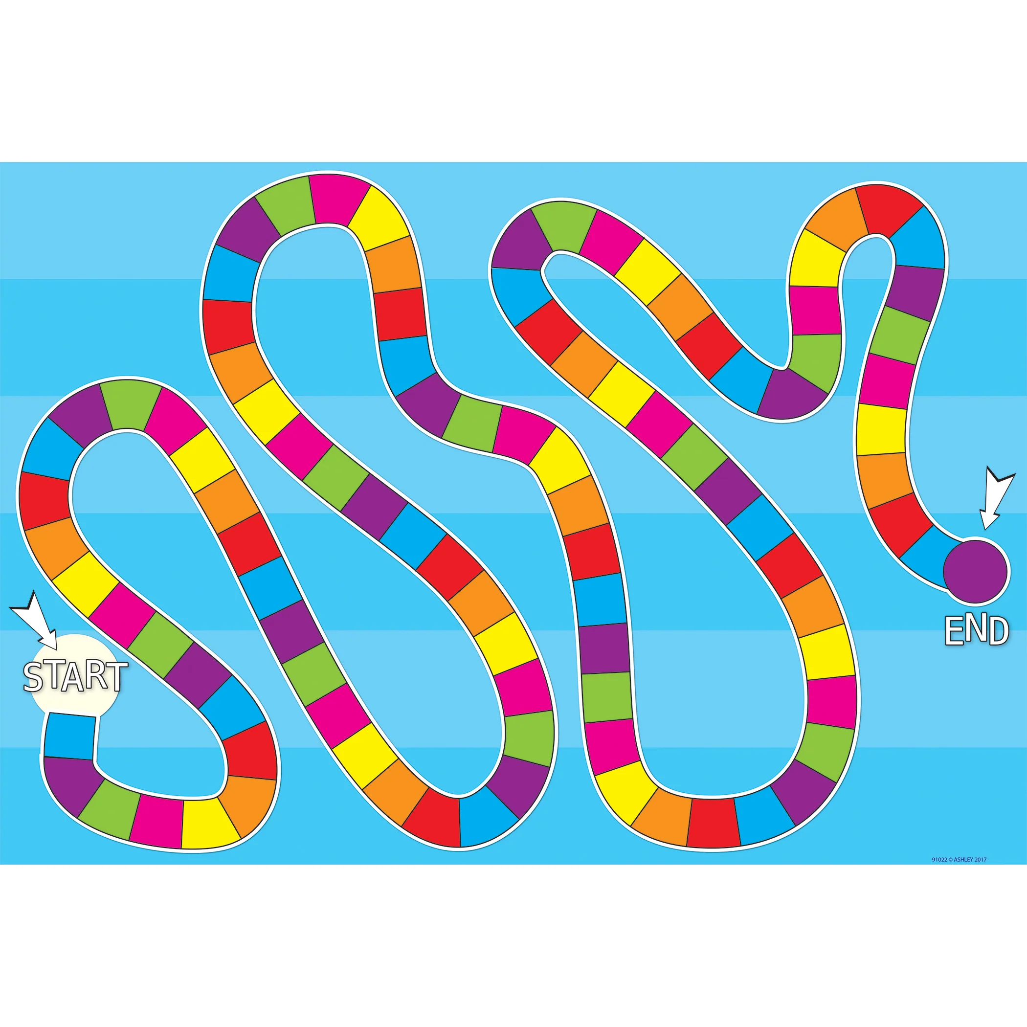 Ashley Productions Smart Poly Blank Game Board Chart - Dry-Erase, 10-Pack - Image 2