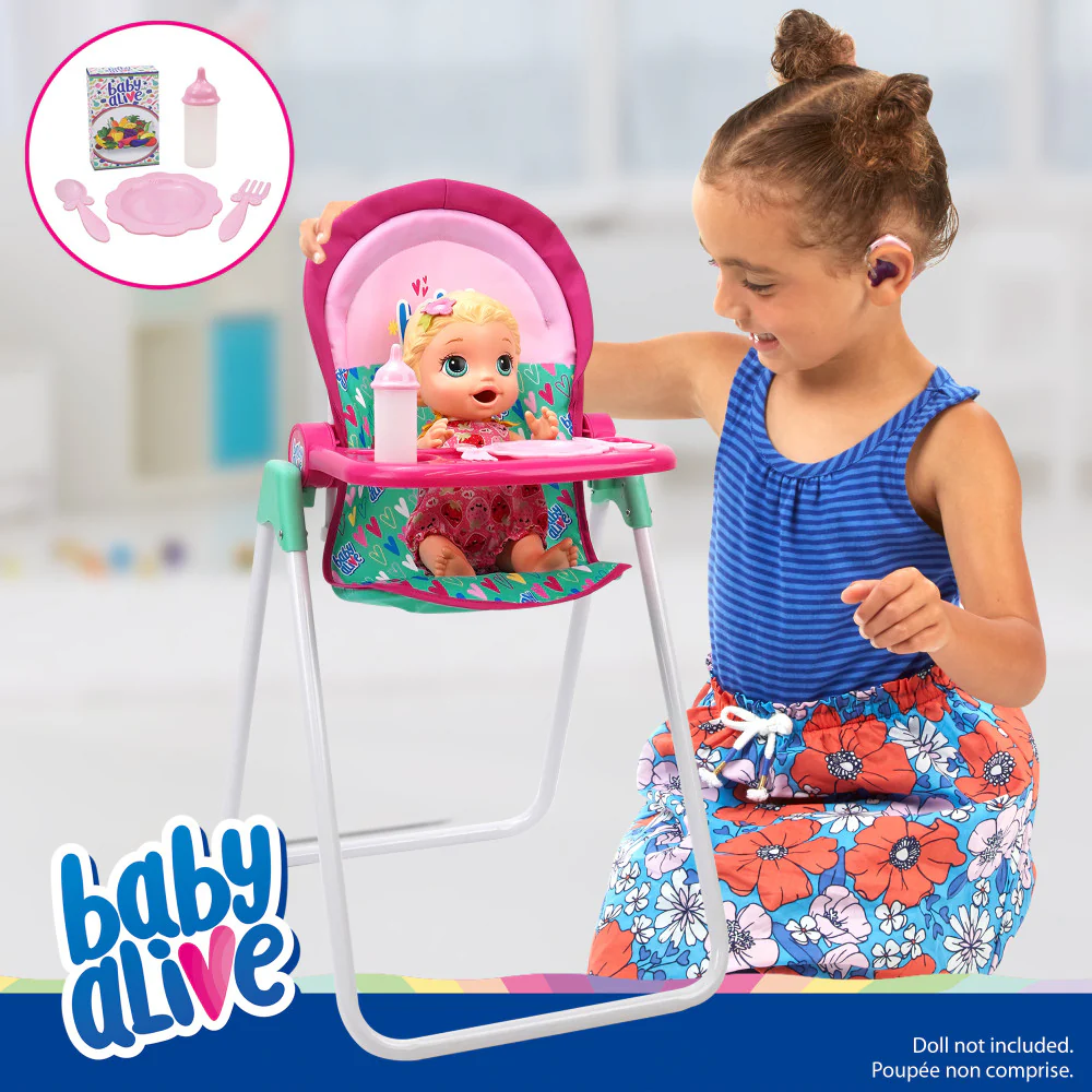 Baby Alive Doll Highchair Set - Colorful Mealtime Magic for Ages 3+ - Image 3