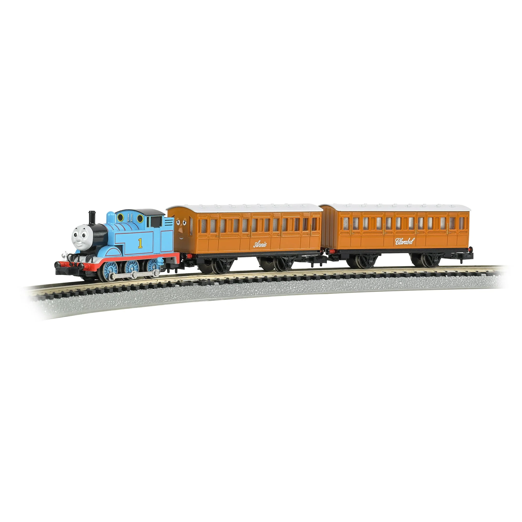 Bachmann Trains - Thomas with Annie and Clarabel N Scale Electric Train Set - Image 2