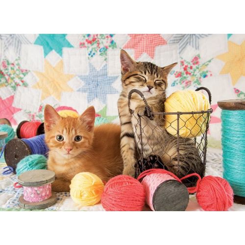 Outset Media Balls of Fluff Kittens & Yarn Jigsaw Puzzle - 1000 pc - Image 3