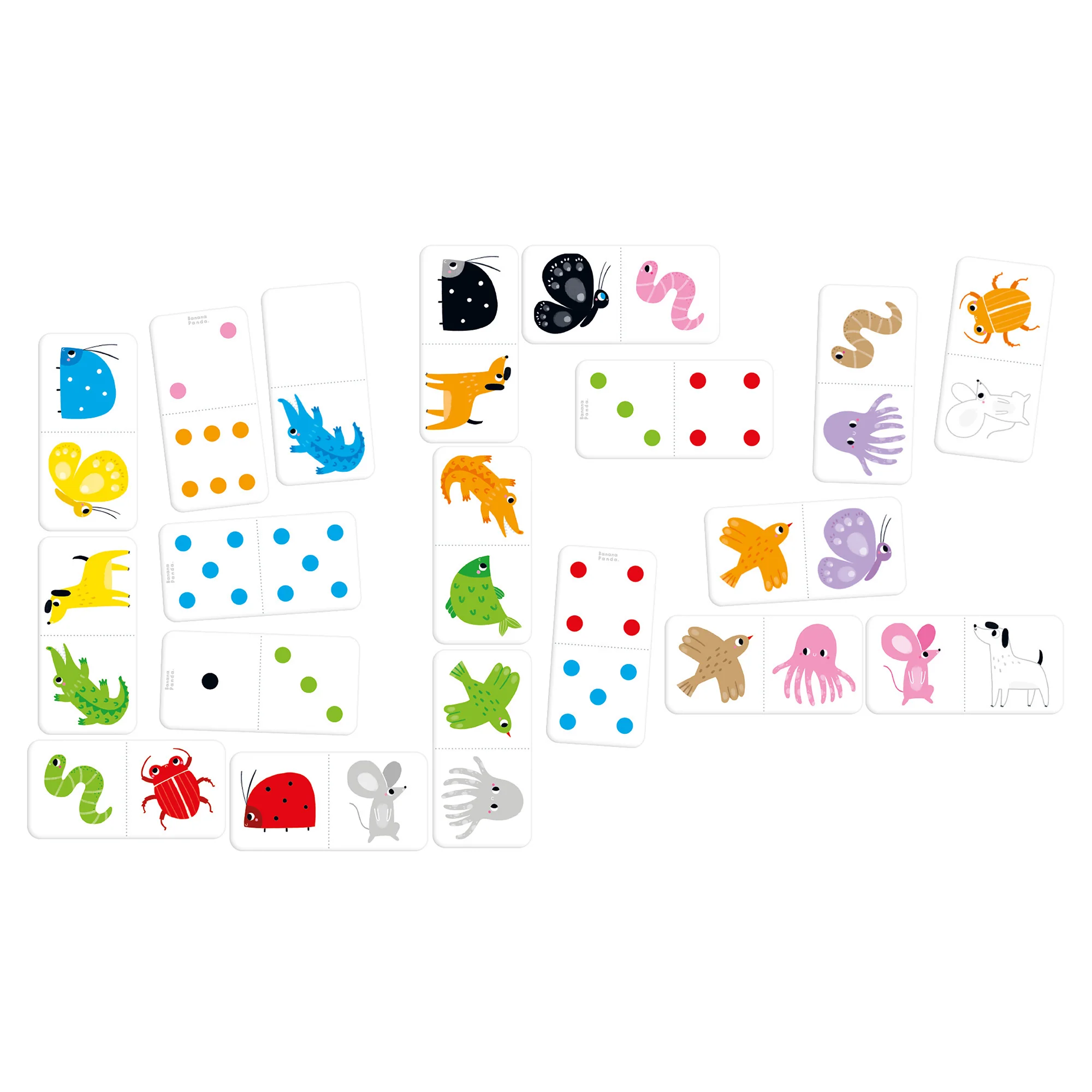 Banana Panda Let's Play Color Dominoes - Vibrant Animal Edition - Age 2+ - Image 2