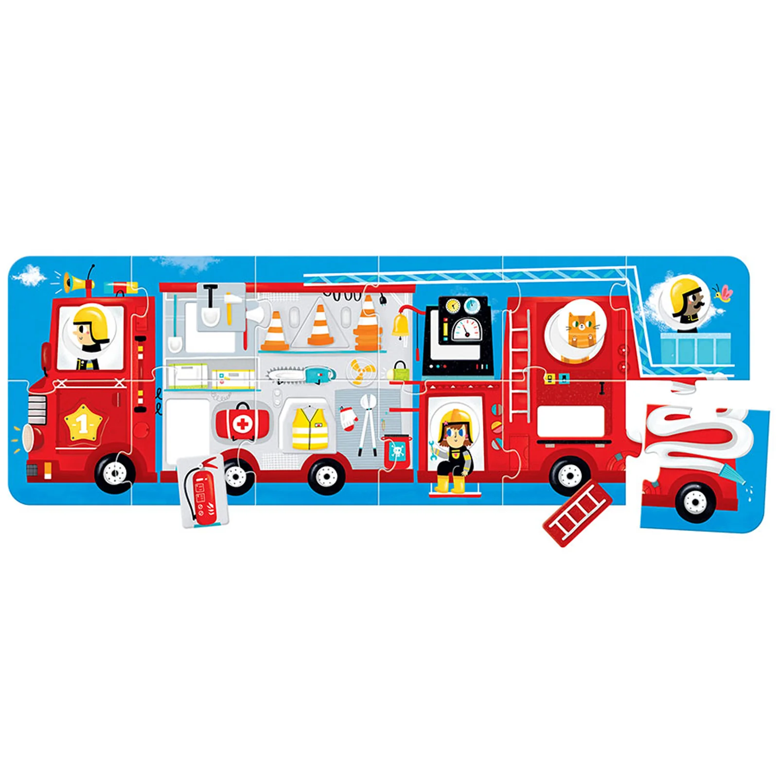 Banana Panda Fire Truck Make-a-Match Puzzle - 23 pc - Image 2