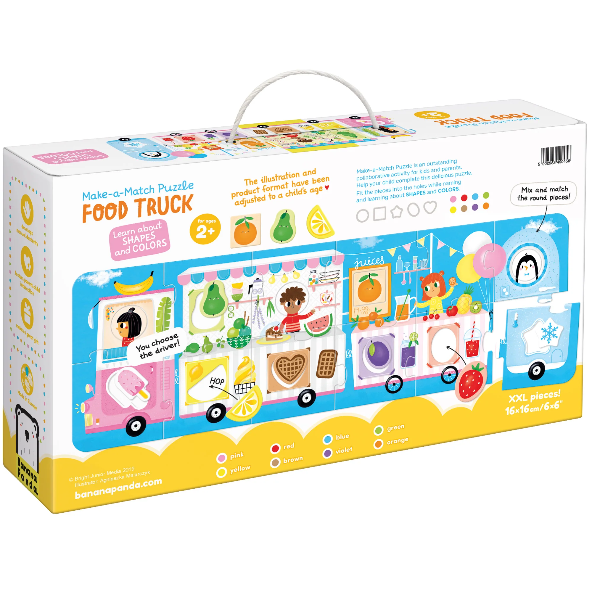 Banana Panda Food Truck Make-a-Match Jumbo Puzzle - 23 pc - Image 2