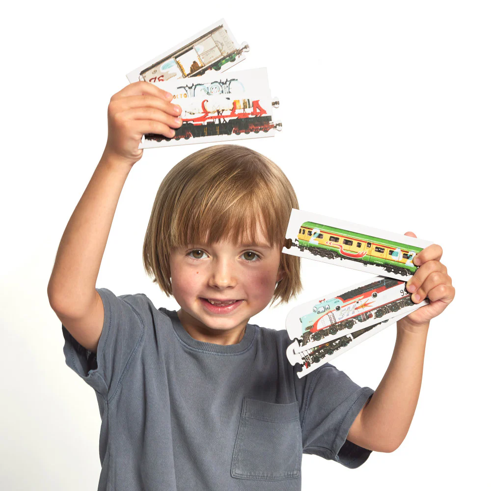 Banana Panda Mix and Match Trains Puzzle Set - 108 pc - Image 3