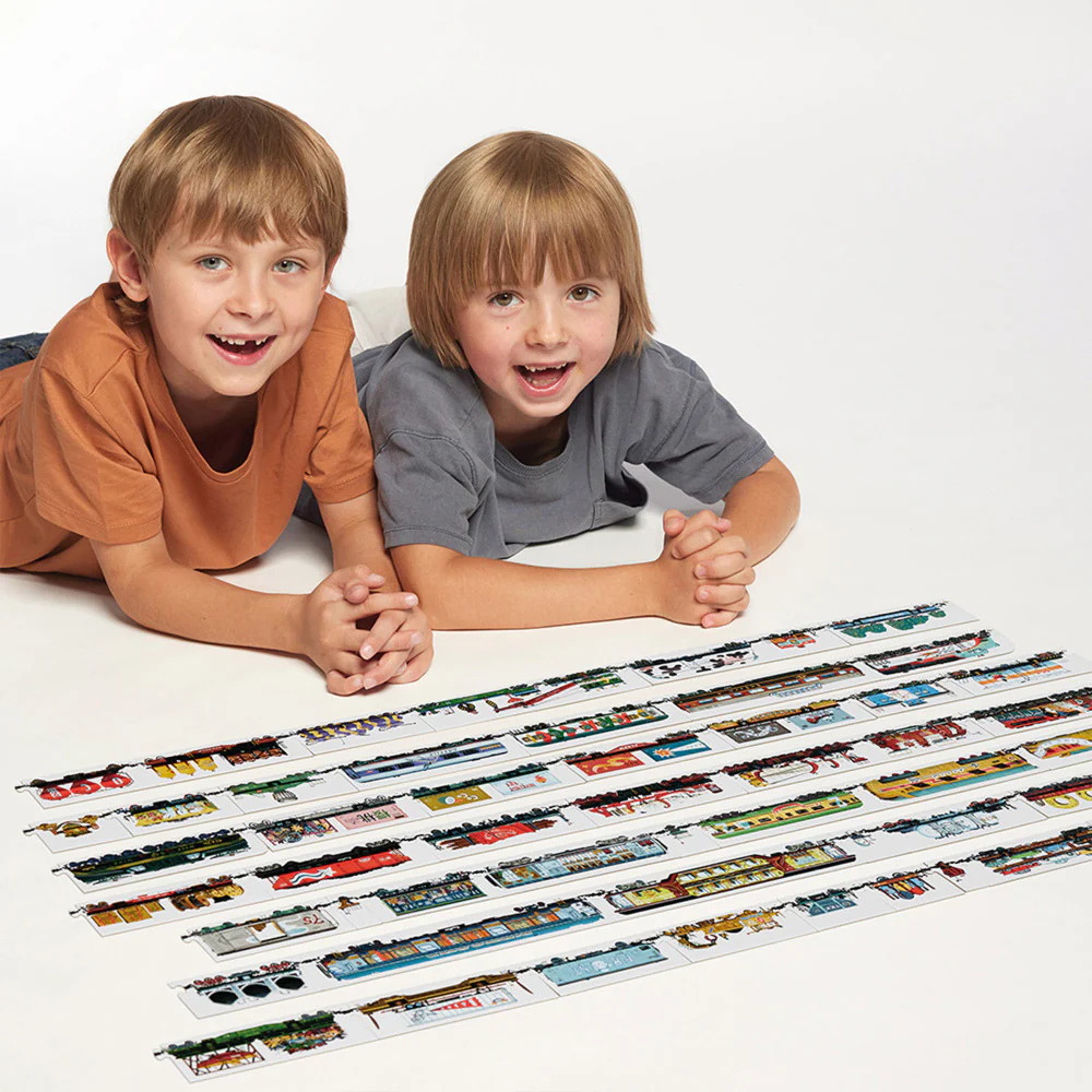 Banana Panda Mix and Match Trains Puzzle Set - 108 pc - Image 5