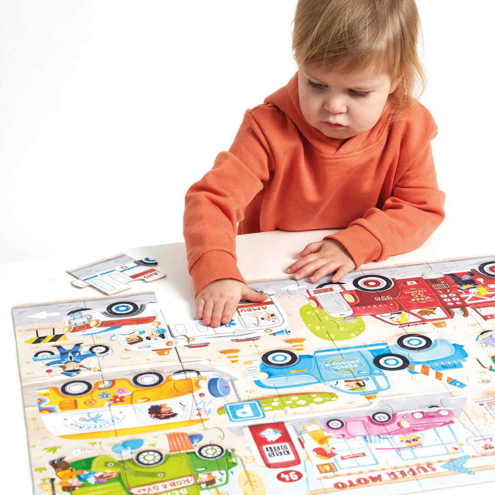 Banana Panda Transportation Jumbo Puzzle - 40 pc - Image 5