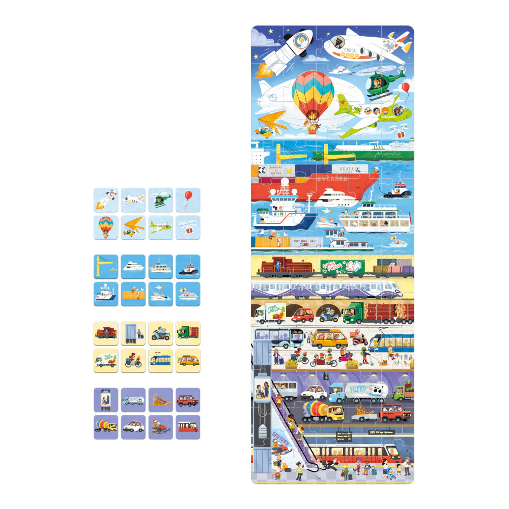 Banana Panda Transport Adventure Jigsaw Puzzle - 60 pc - Image 2