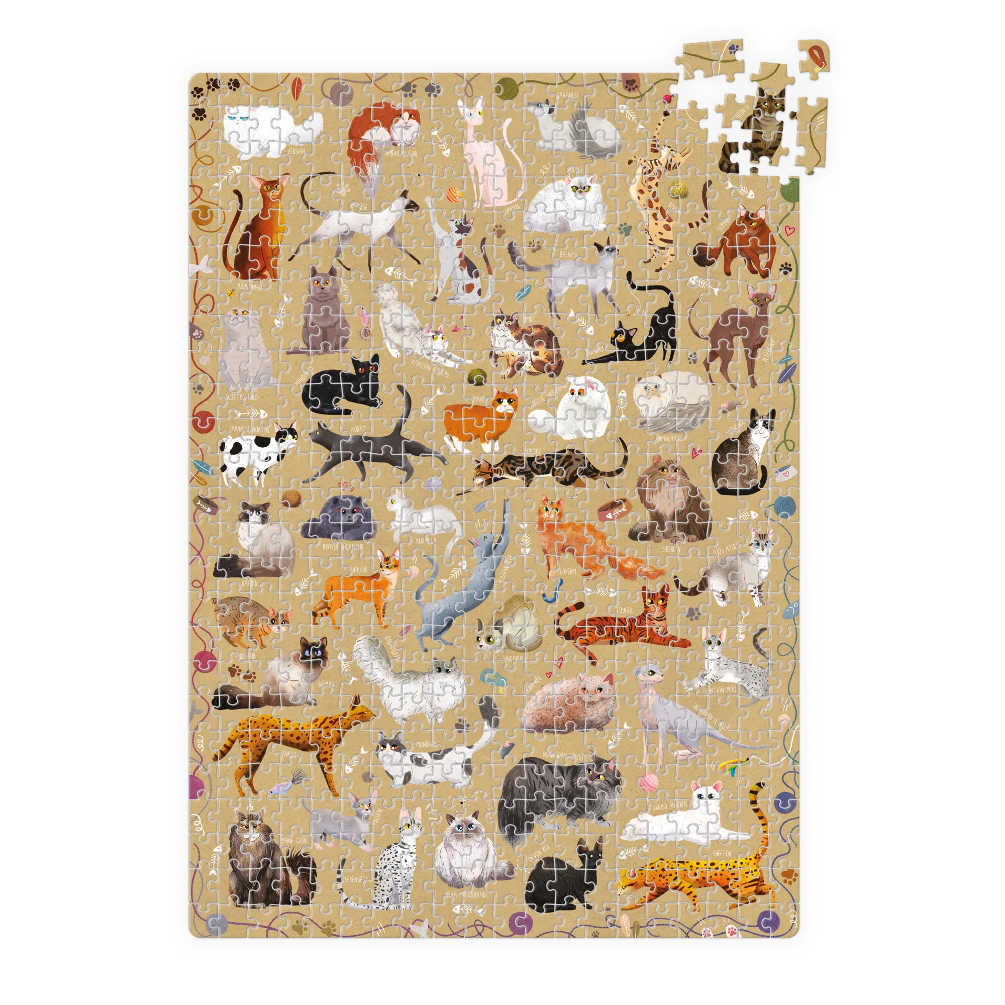 Banana Panda Puzzlove Cats Jigsaw Puzzle - 500 pc - Image 3