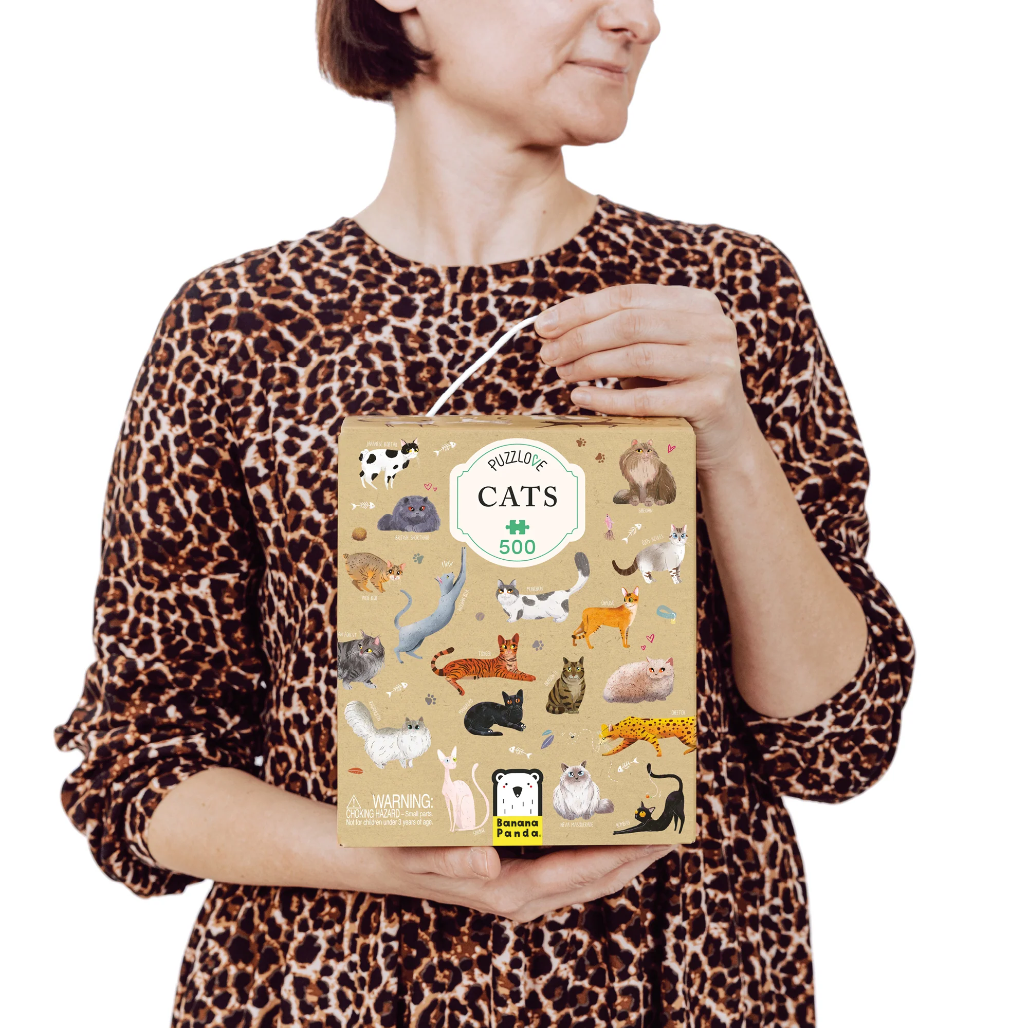 Banana Panda Puzzlove Cats Jigsaw Puzzle - 500 pc - Image 4