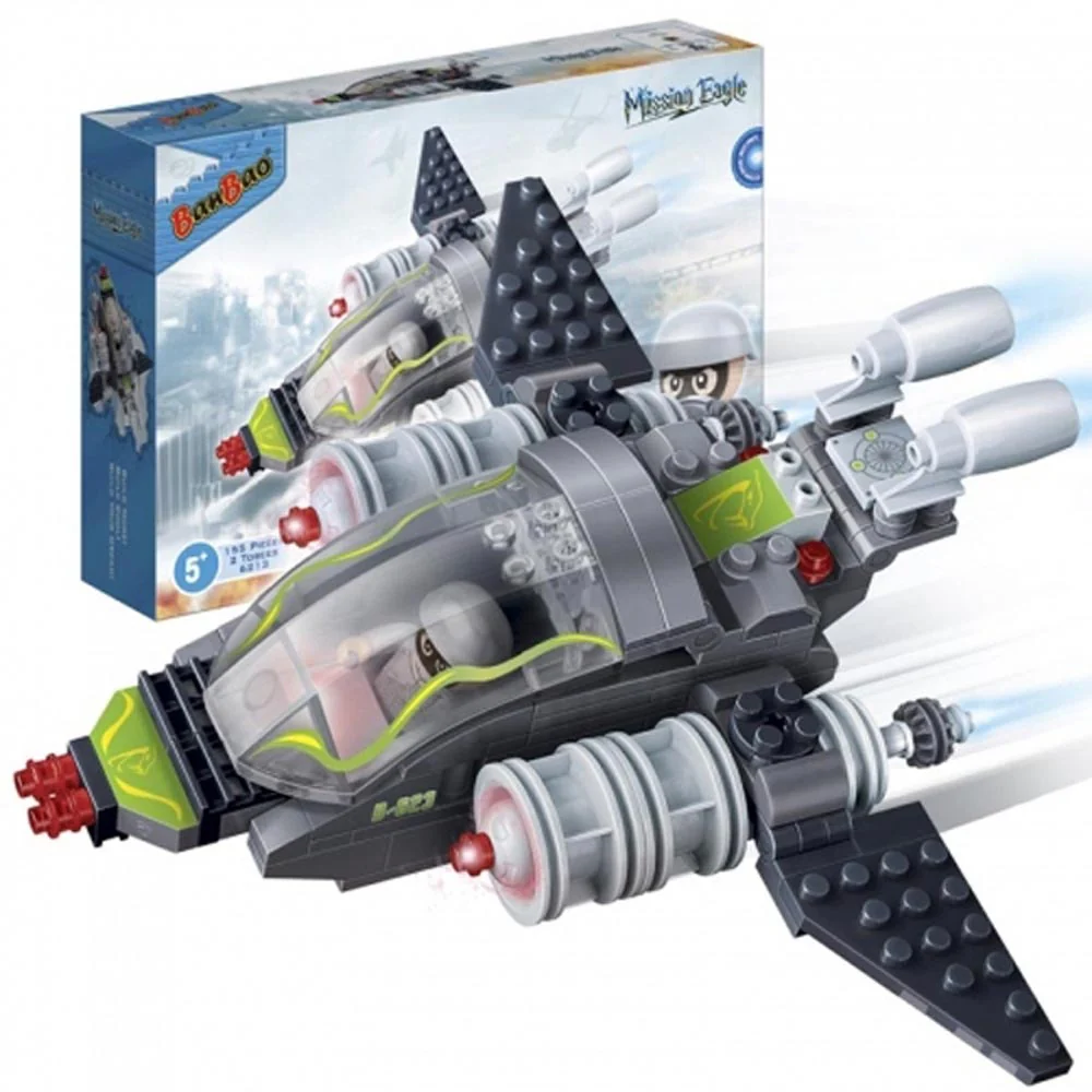 BanBao Mission Eagle Combat Fighter Building Set - 155 Pieces - Image 2