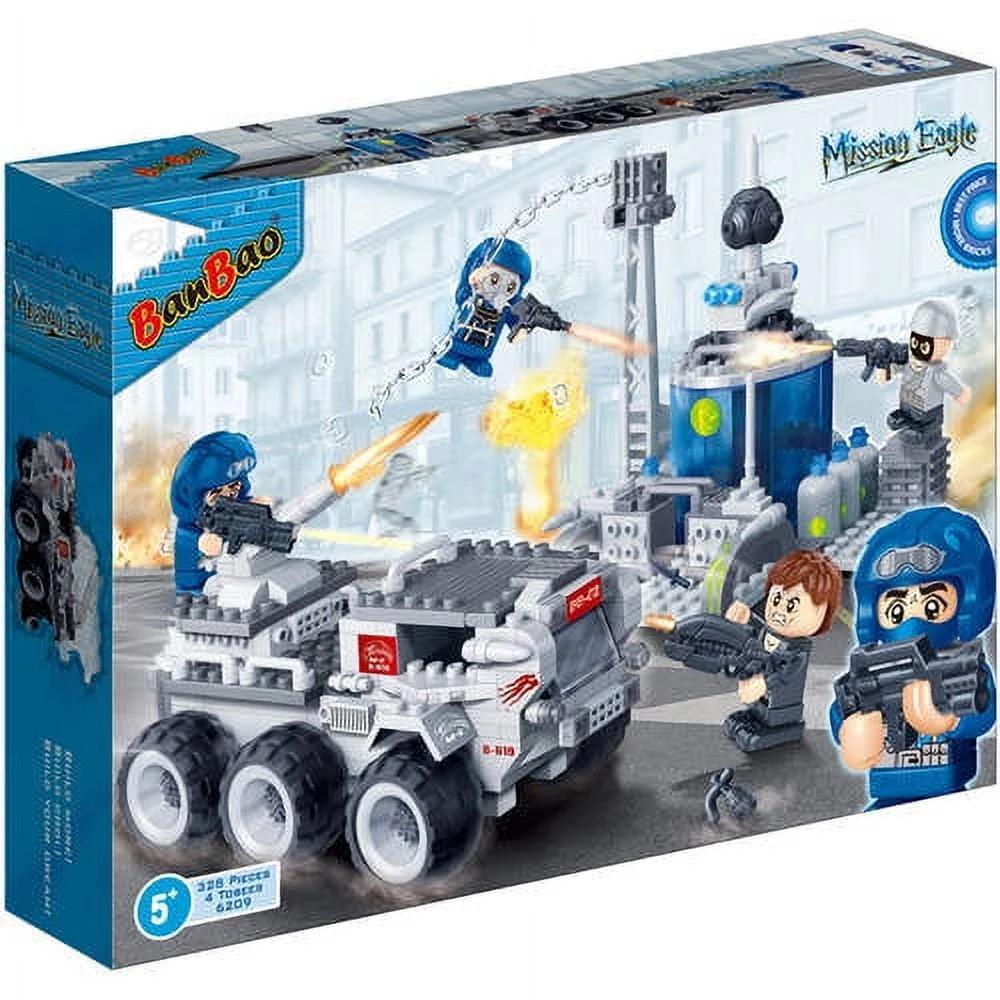 Banbao Mission Eagle 328-Piece Combat Truck and Tower Playset - Image 2