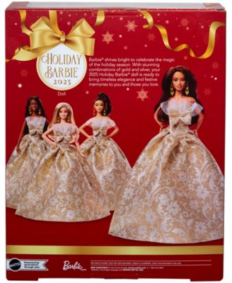 Barbie 2025 Holiday Fashion Doll - Dark Brown Hair - Image 4
