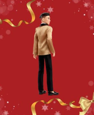 Barbie 2025 Holiday KEN Doll- Black Hair - Image 4